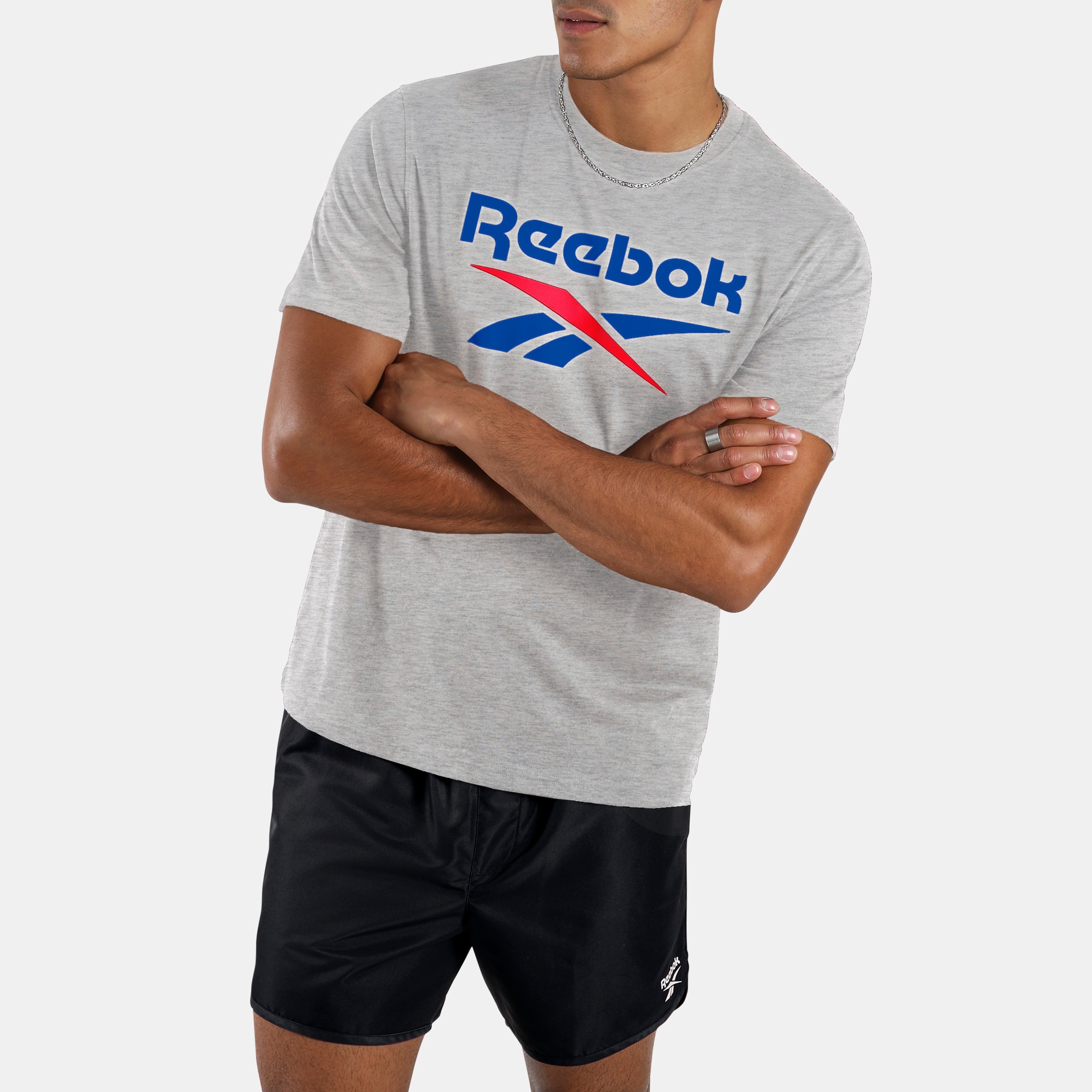 Imagen 0 de Camiseta de hombre Bruno Big Logo Crew Neck REEBOK Gris