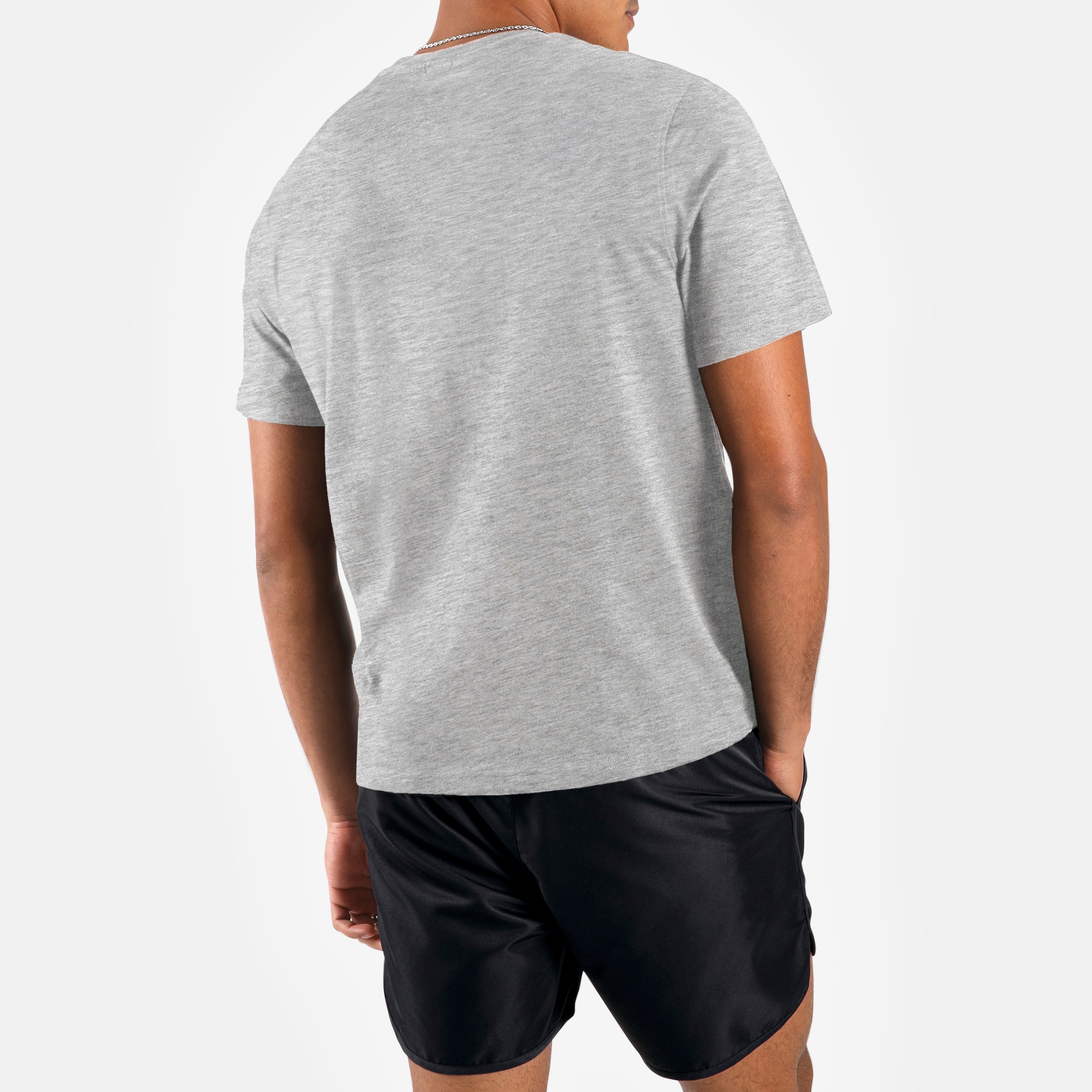Camiseta de hombre Bruno Big Logo Crew Neck REEBOK - Gris Gris-2