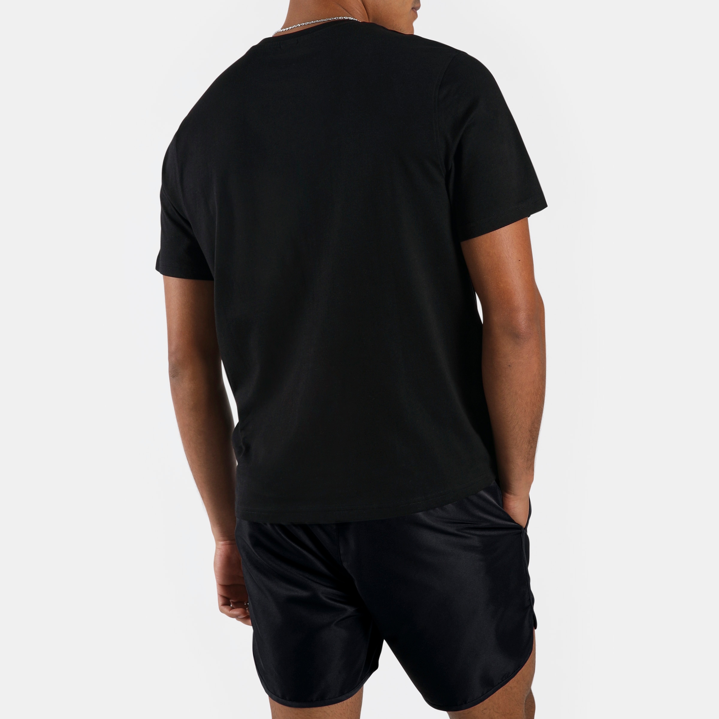 Camiseta de hombre Bruno Big Logo Crew Neck REEBOK - Negro Negro-2