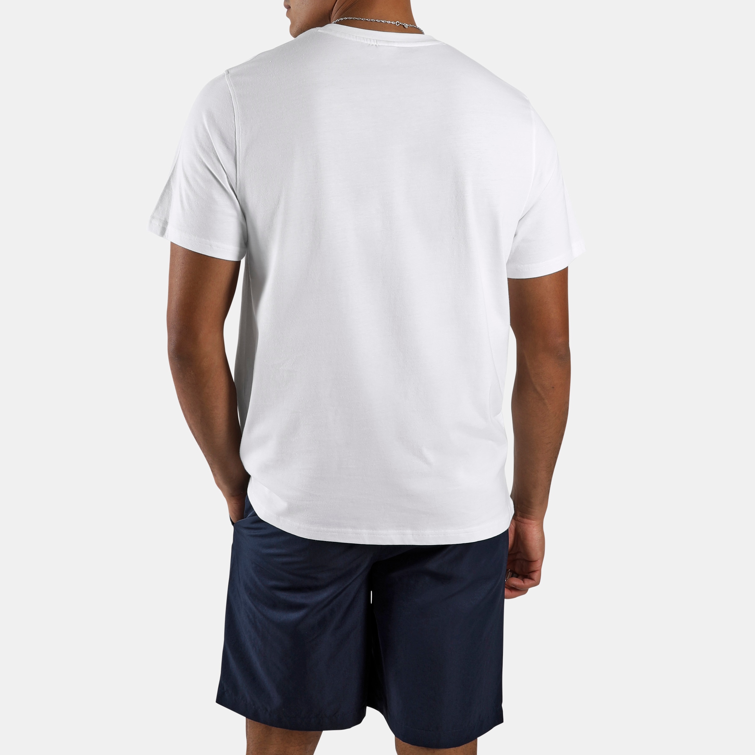 Camiseta de hombre Bruno Big Logo Crew Neck REEBOK - Blanco Blanco-2