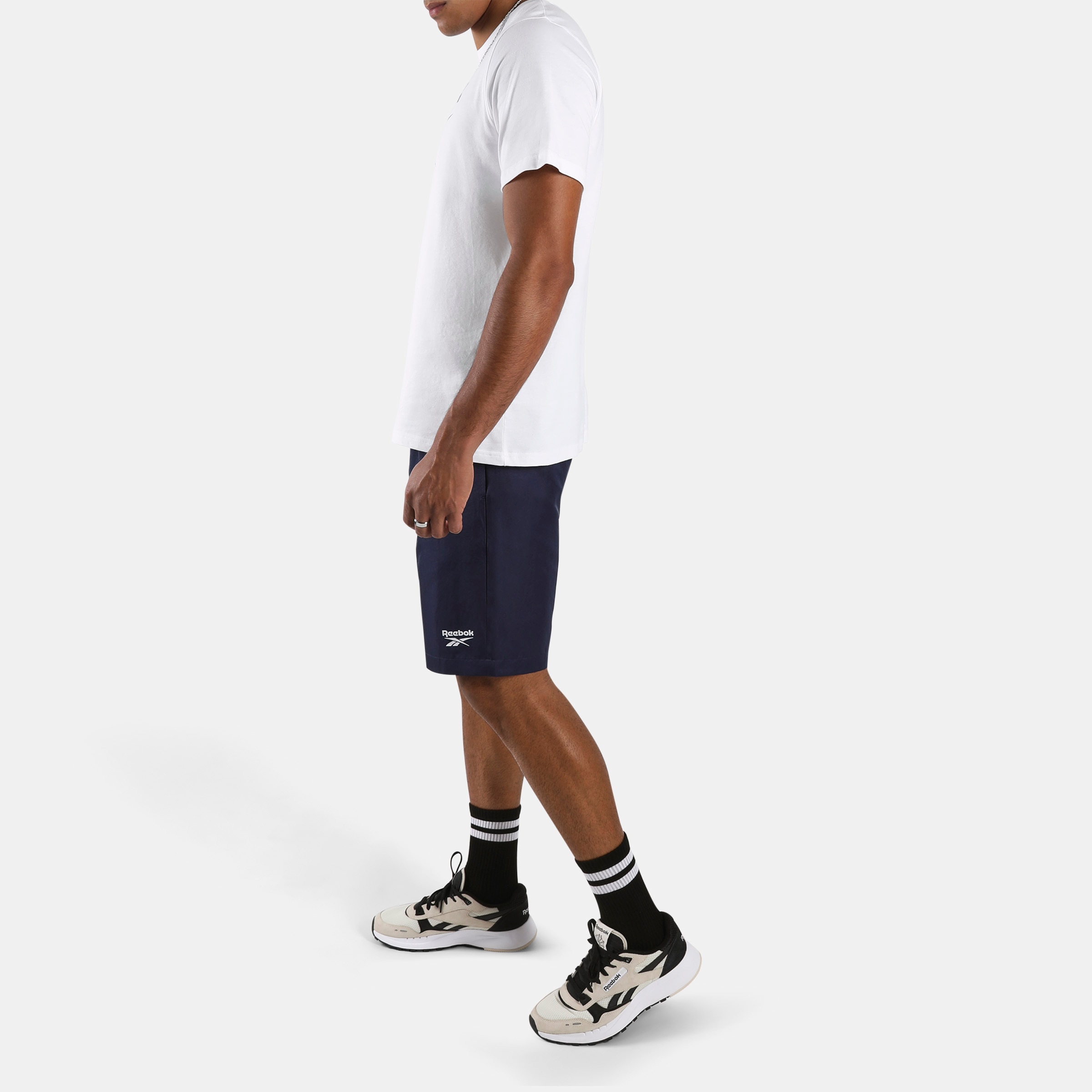 Camiseta de hombre Bruno Big Logo Crew Neck REEBOK - Blanco Blanco-3