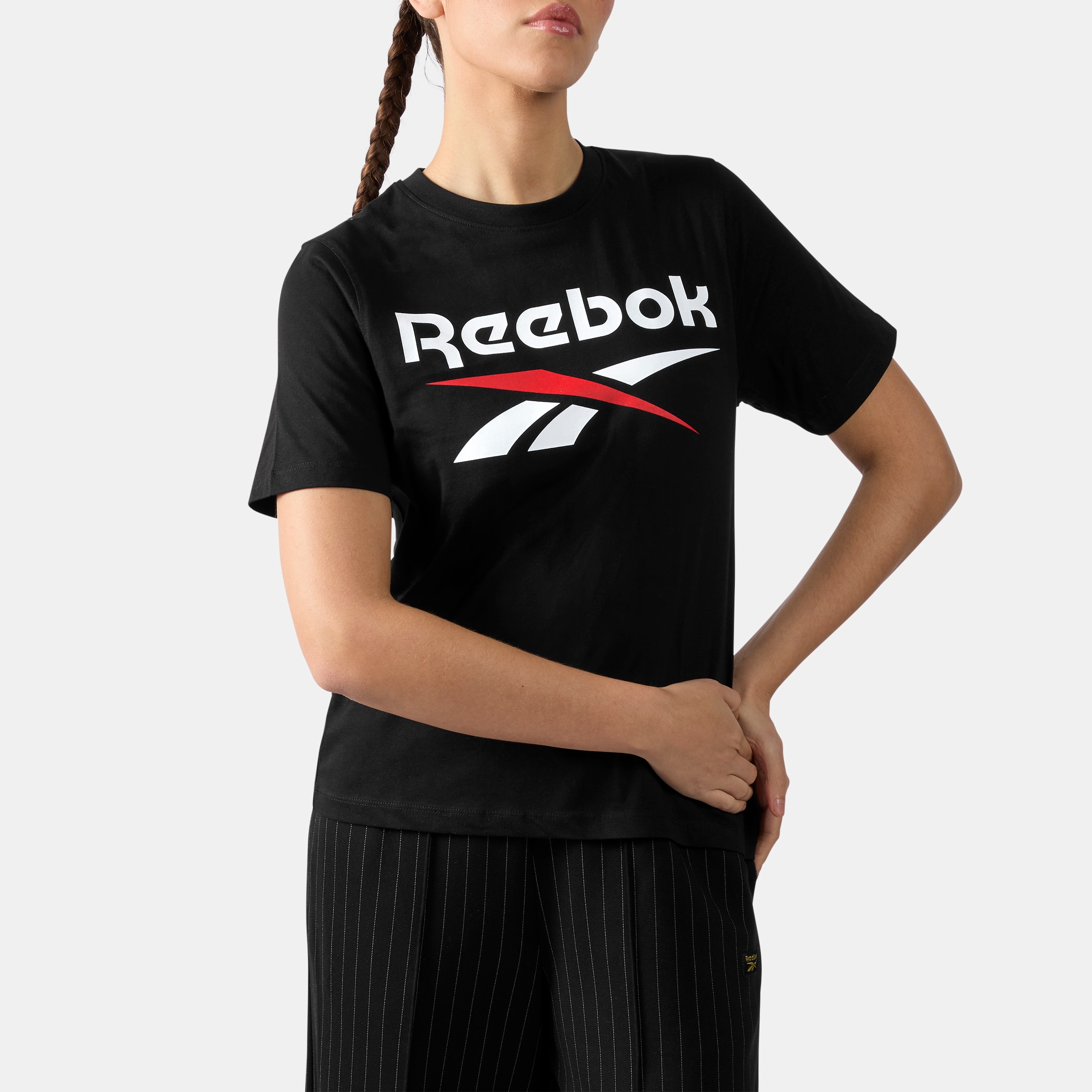 Imagen 0 de Camiseta de mujer Wren 2 Colour Logo Crew REEBOK Negro