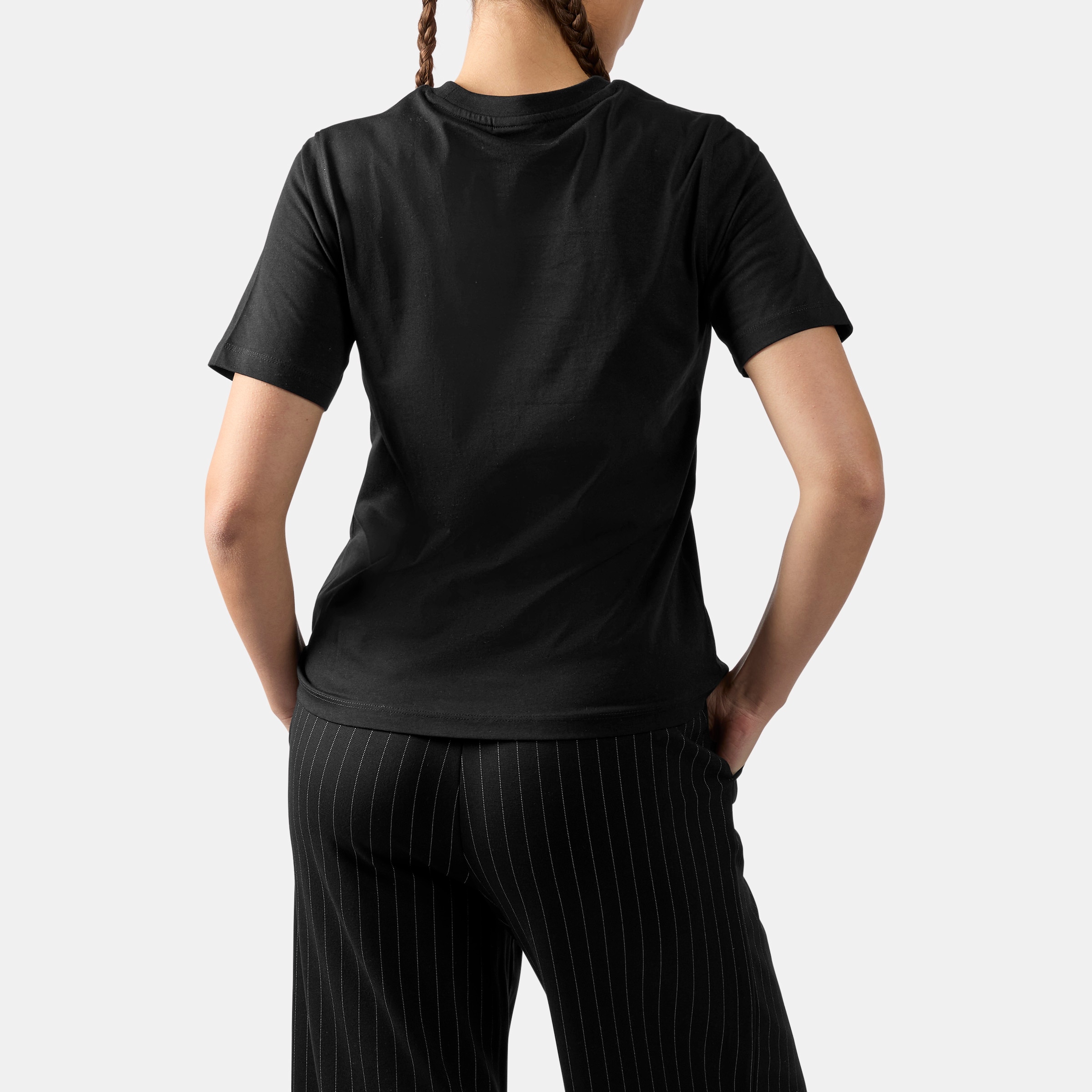 Camiseta de mujer Wren 2 Colour Logo Crew REEBOK - Negro Negro-2
