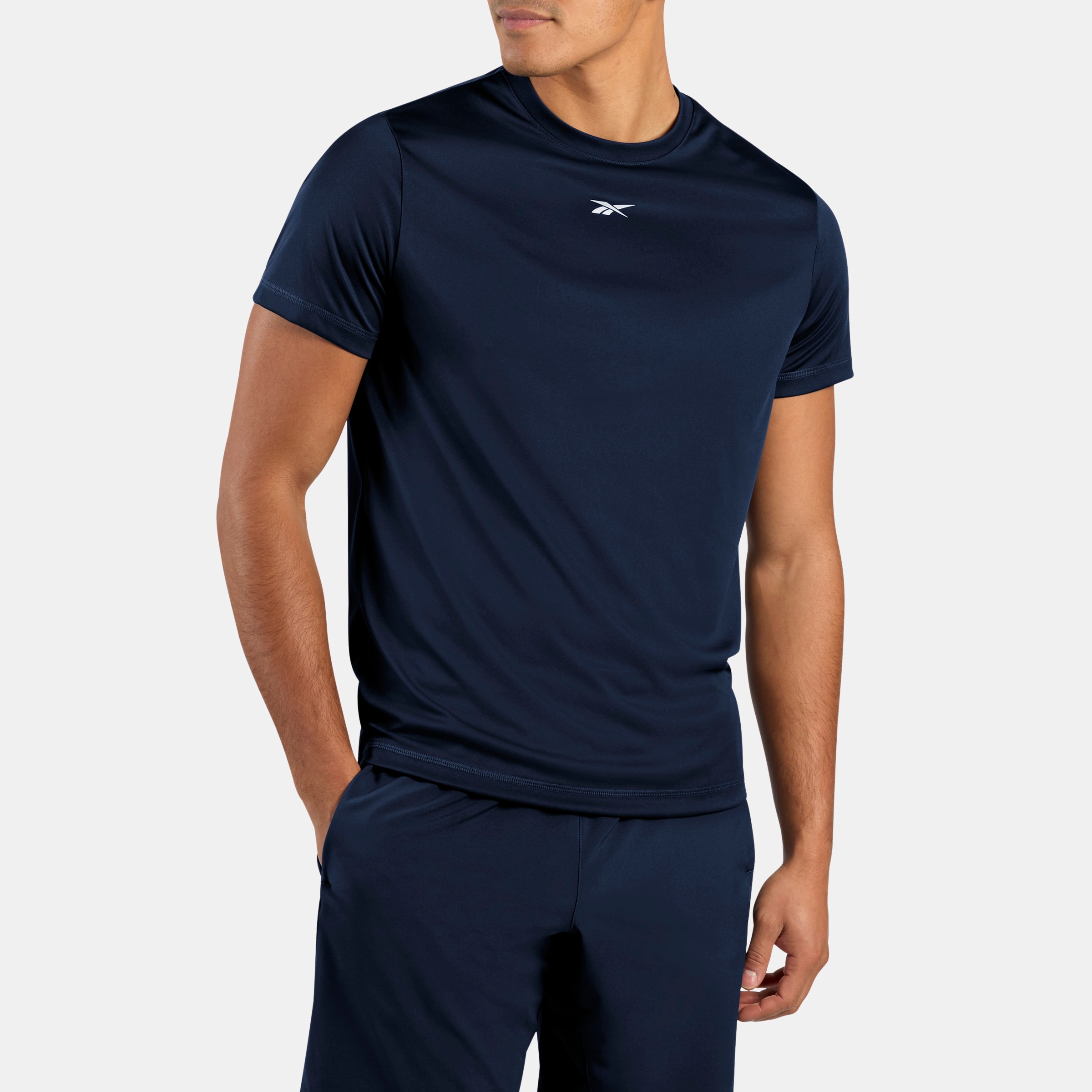 Camiseta fitness de hombre Id Train Ss Tech Tee REEBOK - Azul Azul-1
