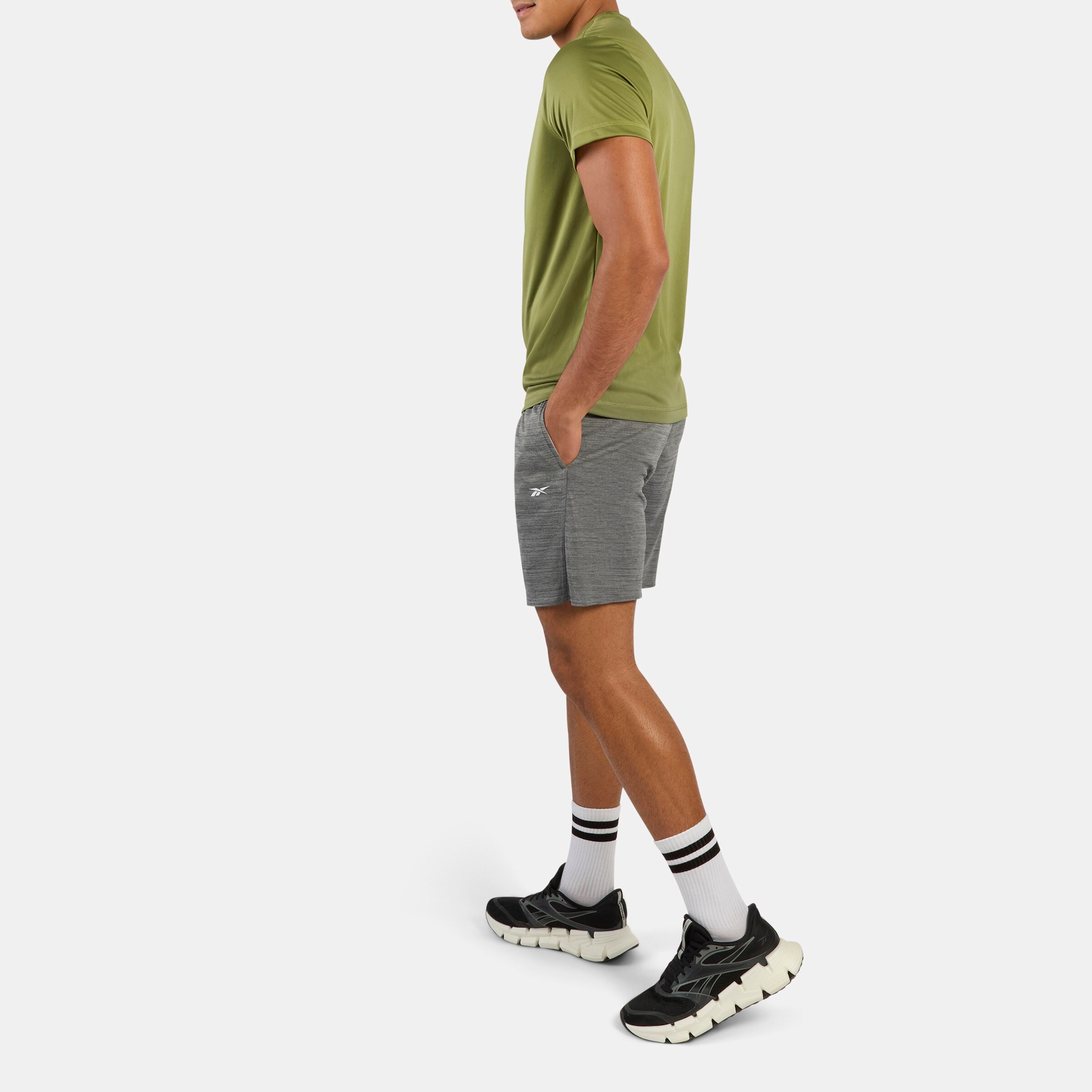 Imagen 3 de Pantalón corto de fitness de hombre Id Train Knit REEBOK - Gris Gris
