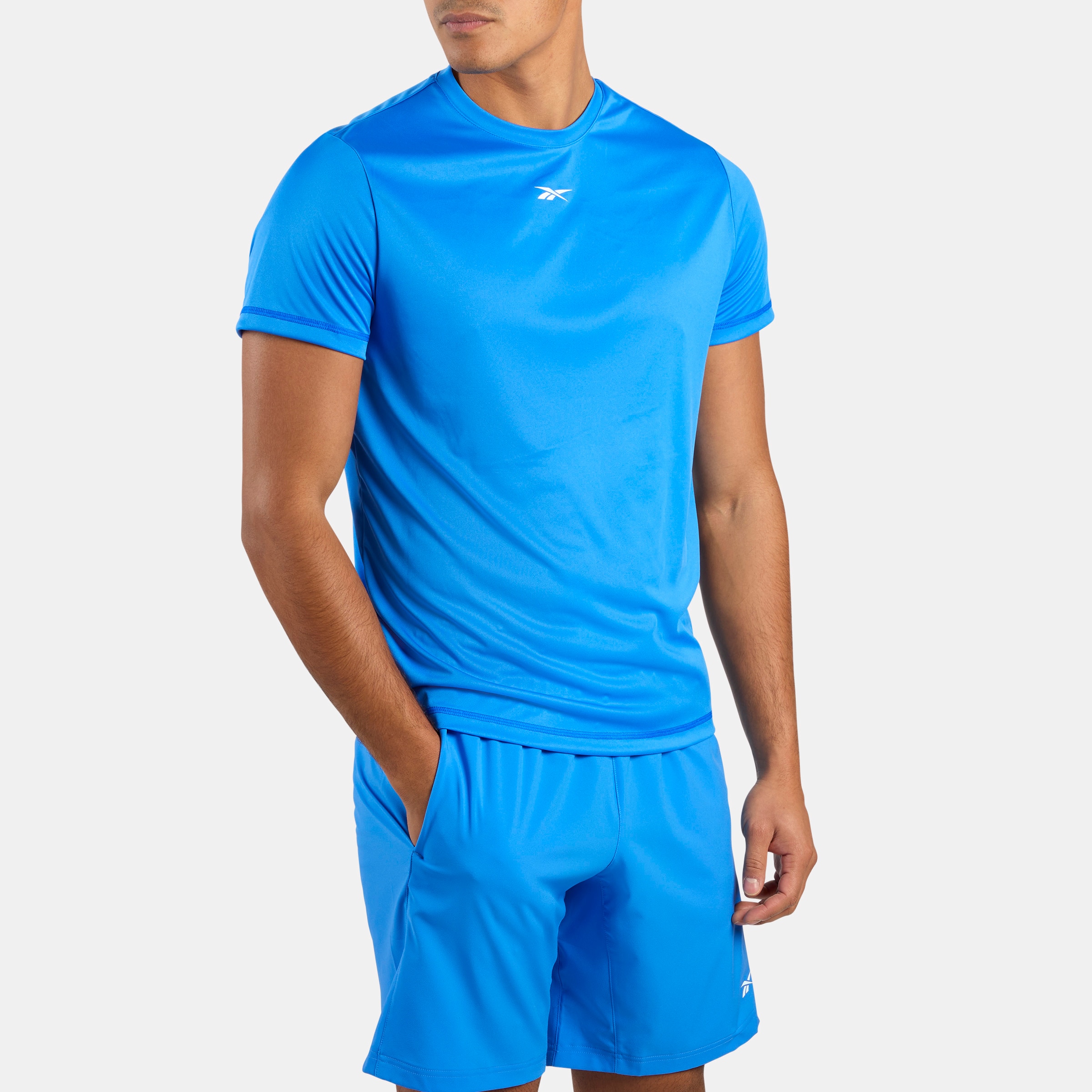 Camiseta fitness de hombre ID Train SS Tech REEBOK - Azul Azul-1