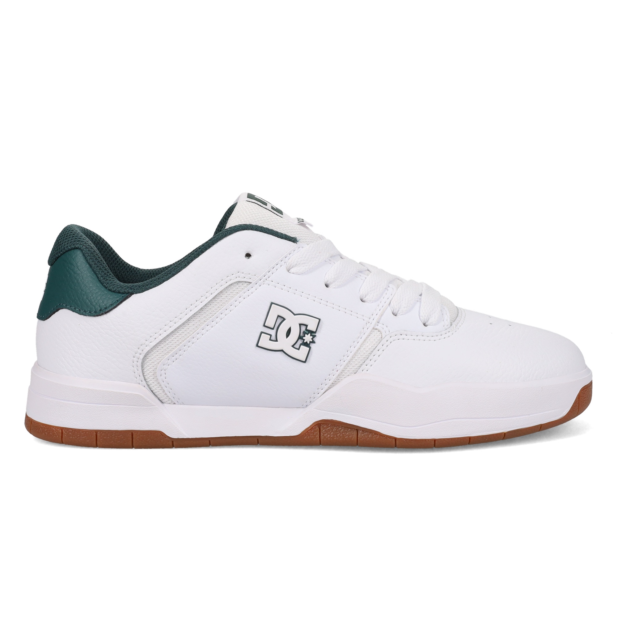 DC Shoes Zapatillas de hombre Central Blanco / Verde anticuario