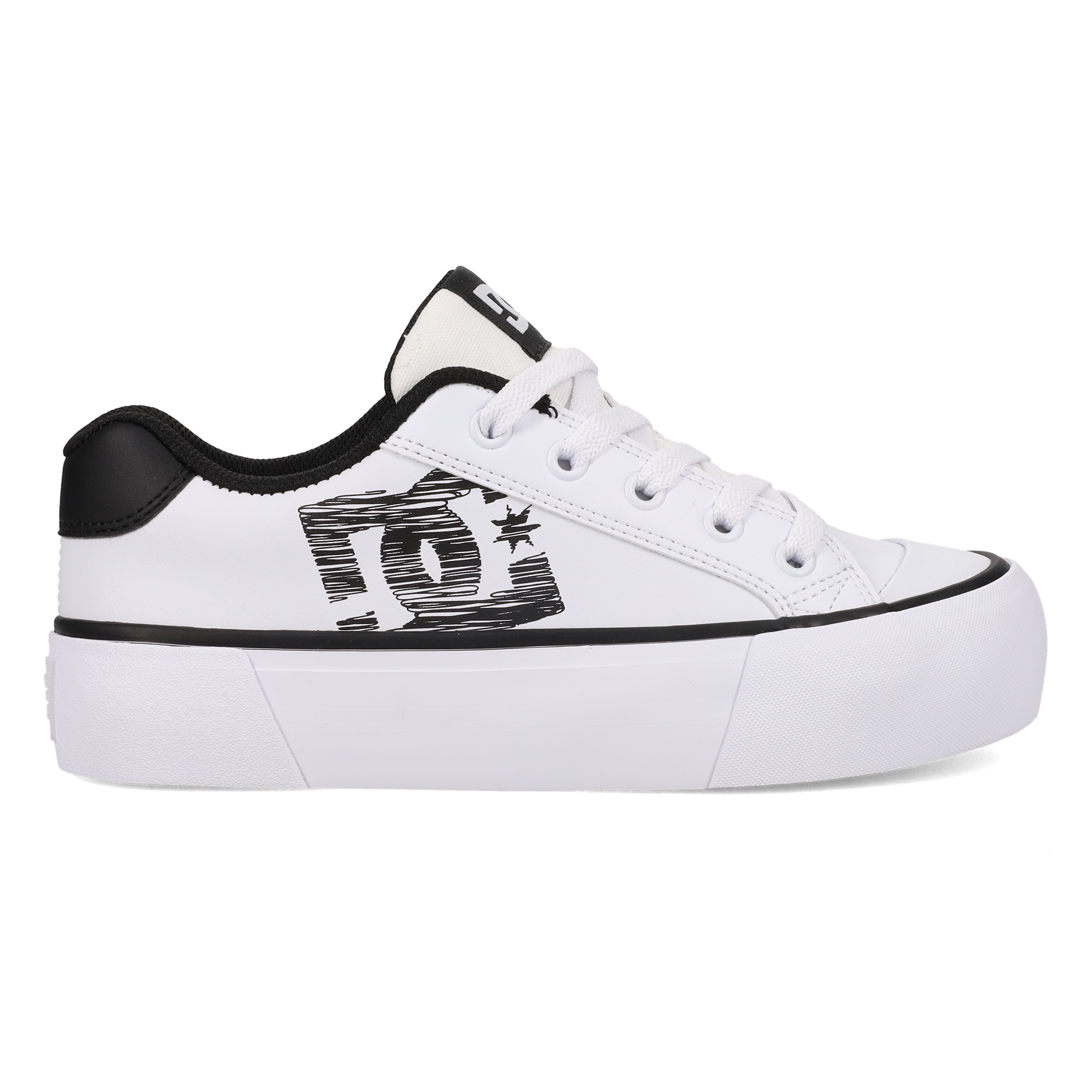 DC Shoes Zapatillas de mujer Chelsea Platform Blanco