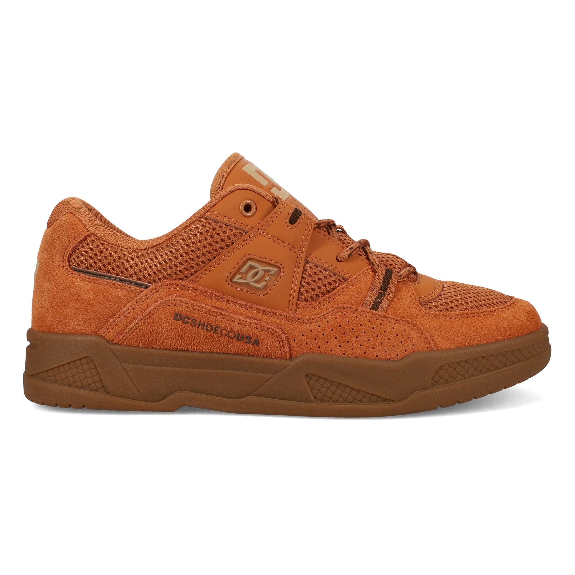 DC Shoes Zapatillas de hombre Construct Marrón / Naranja