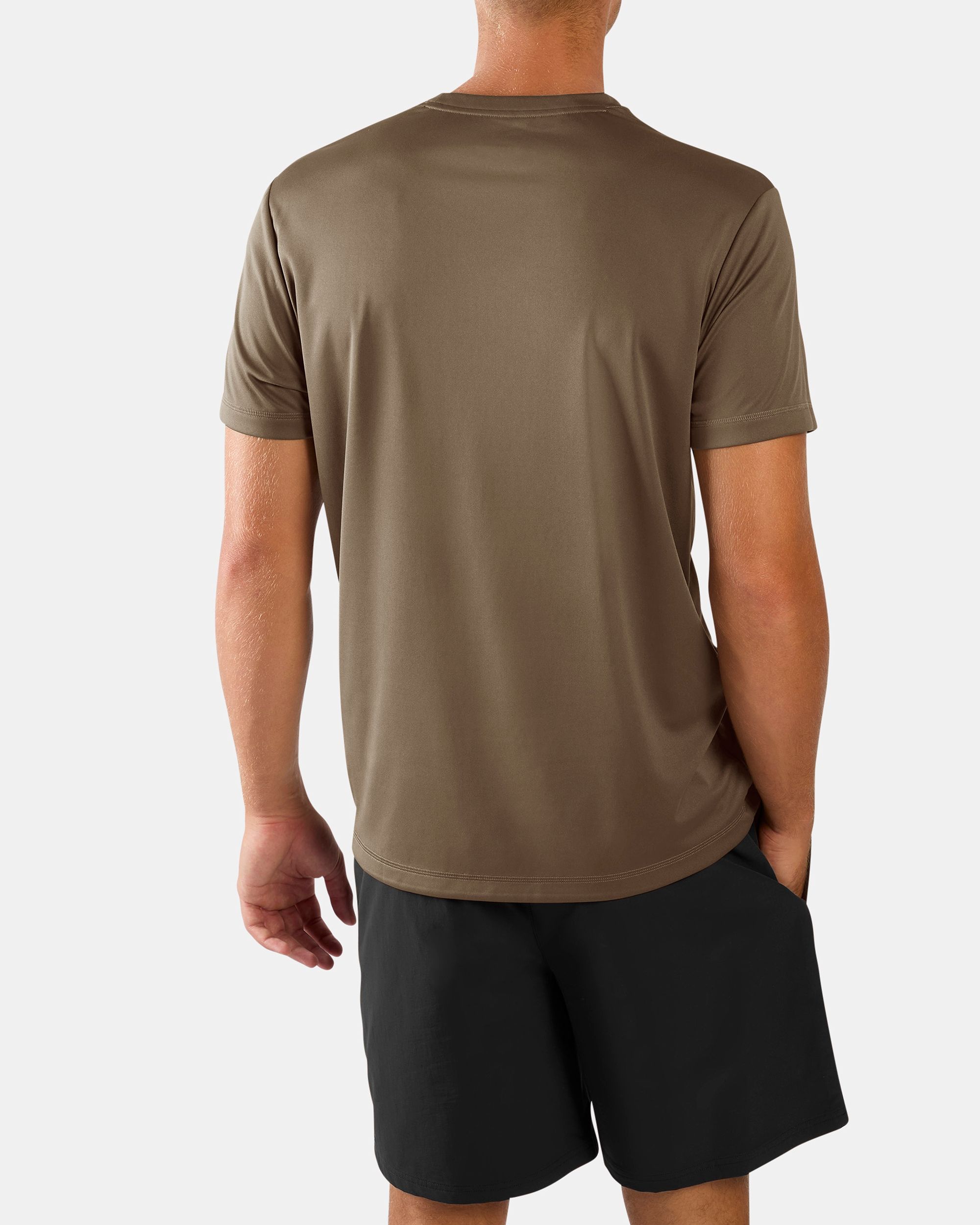 Camiseta de hombre ID Train SS Tech Tee Reebok - Marrón Marrón-2