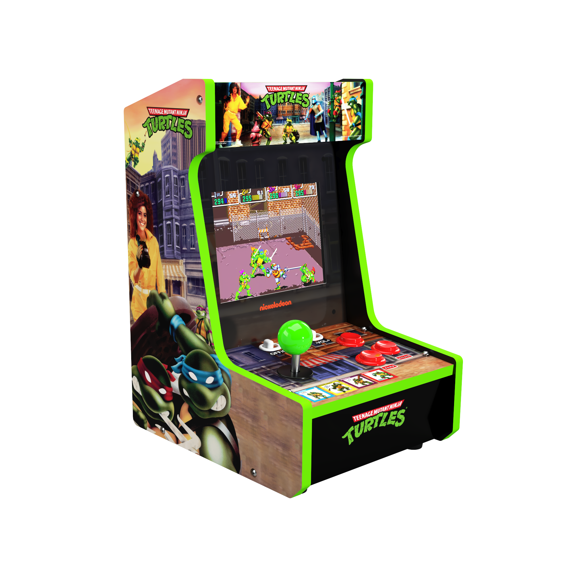 Máquina recreativa sobremesa Tortugas Ninja Arcade1up