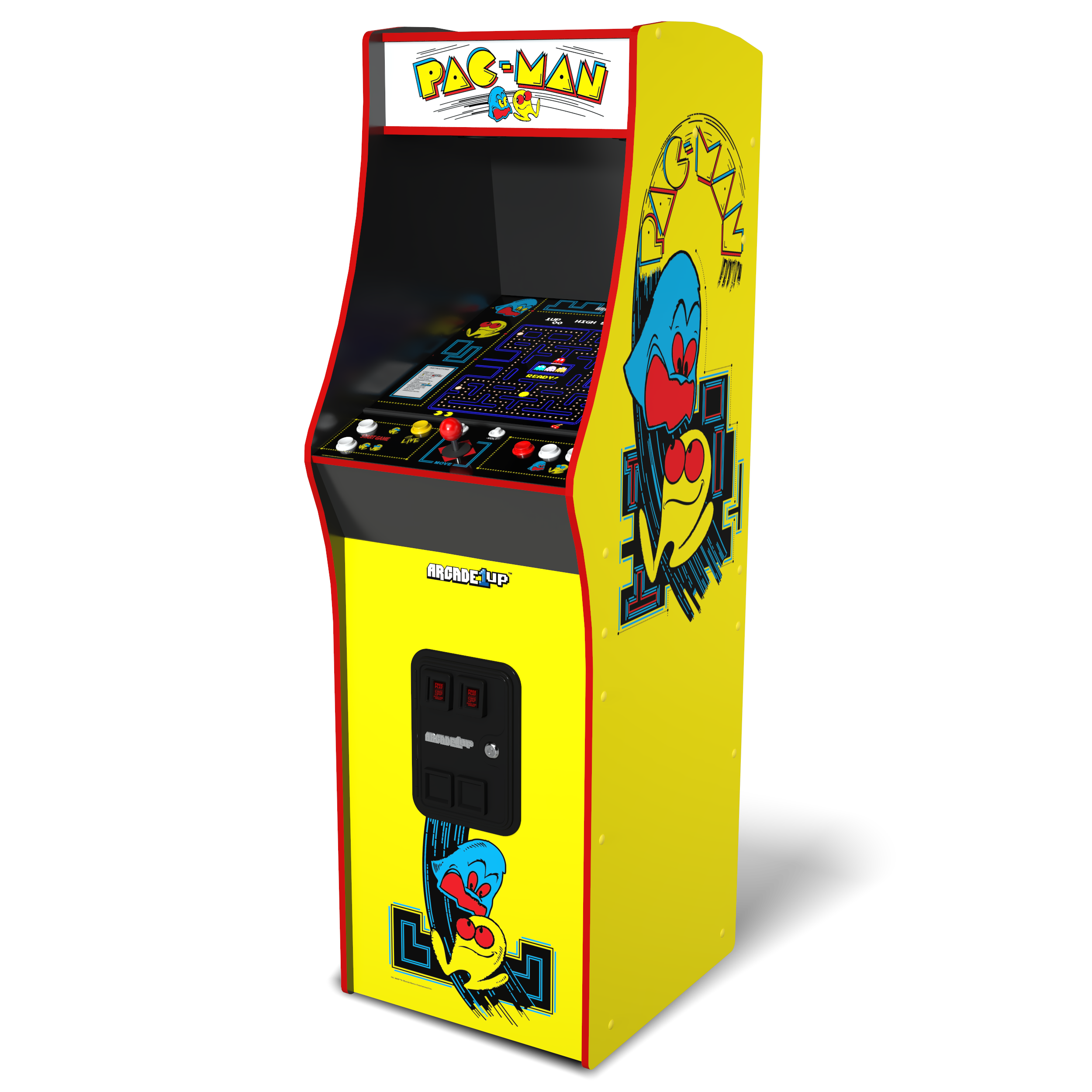 Máquina recreativa Deluxe Pac-Man Arcade1up Amarillo-3