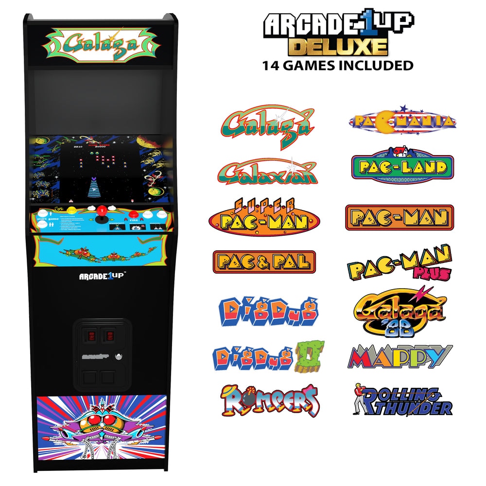 Arcade Galaga Deluxe Arcade1up Amarillo-4