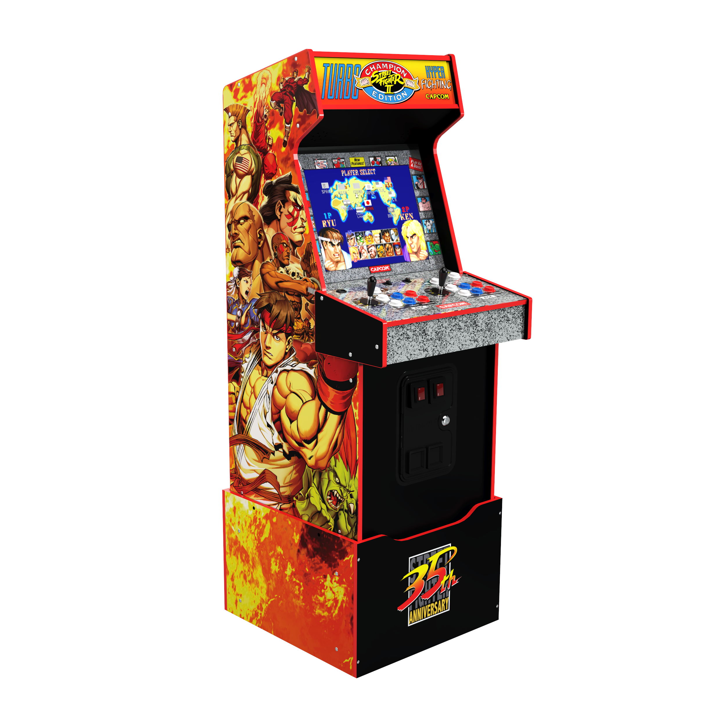 Máquina recreativa Turbo Street Fighter 14 in 1 Legacy con Wi-fi Arcade1up