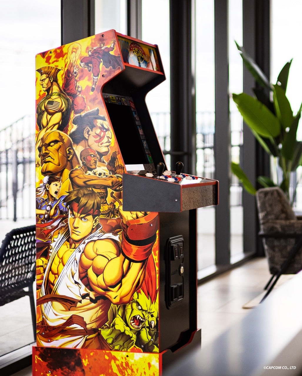 Imagen 2 de Máquina recreativa Turbo Street Fighter 14 in 1 Legacy con Wi-fi Arcade1up Blanco