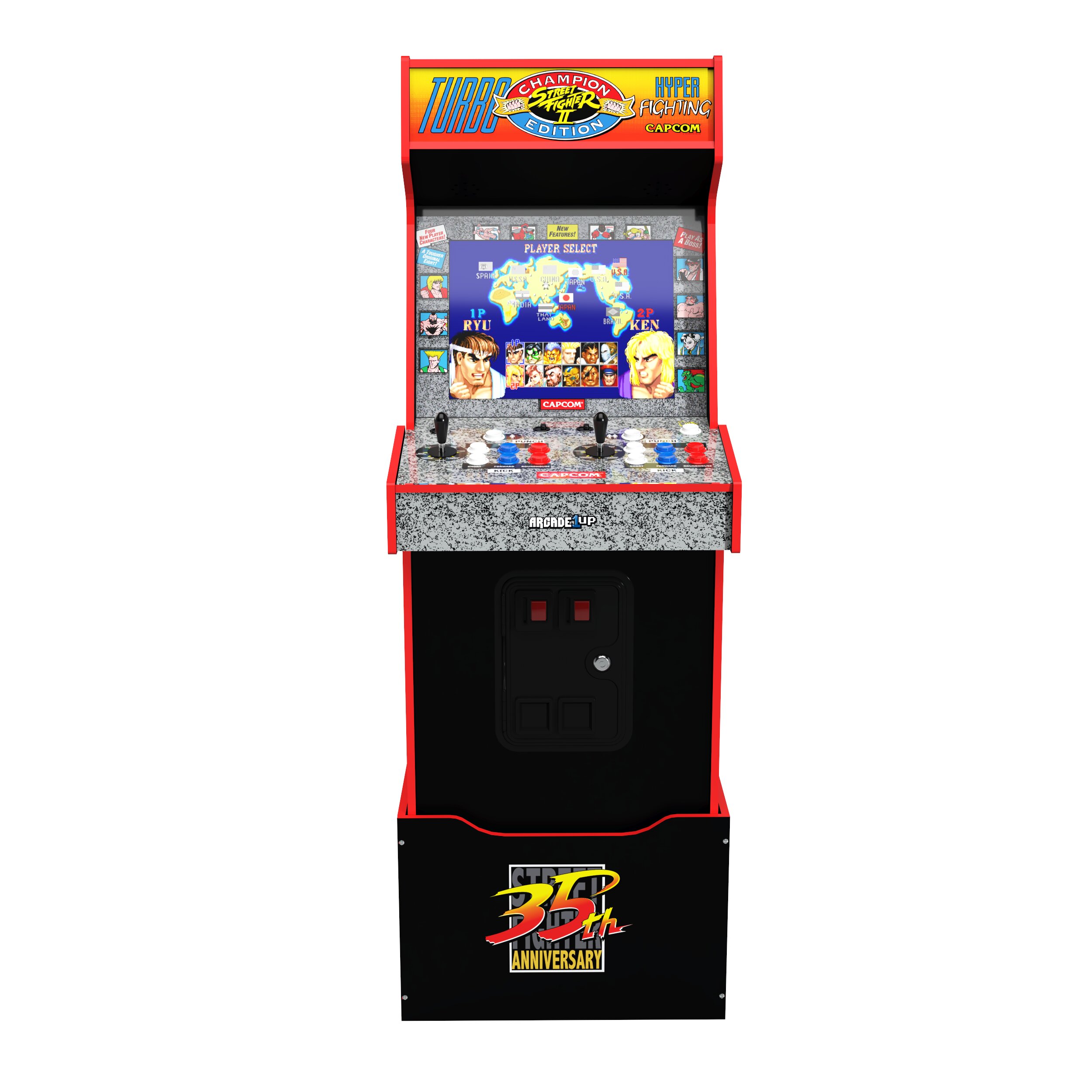 Imagen 5 de Máquina recreativa Turbo Street Fighter 14 in 1 Legacy con Wi-fi Arcade1up Blanco