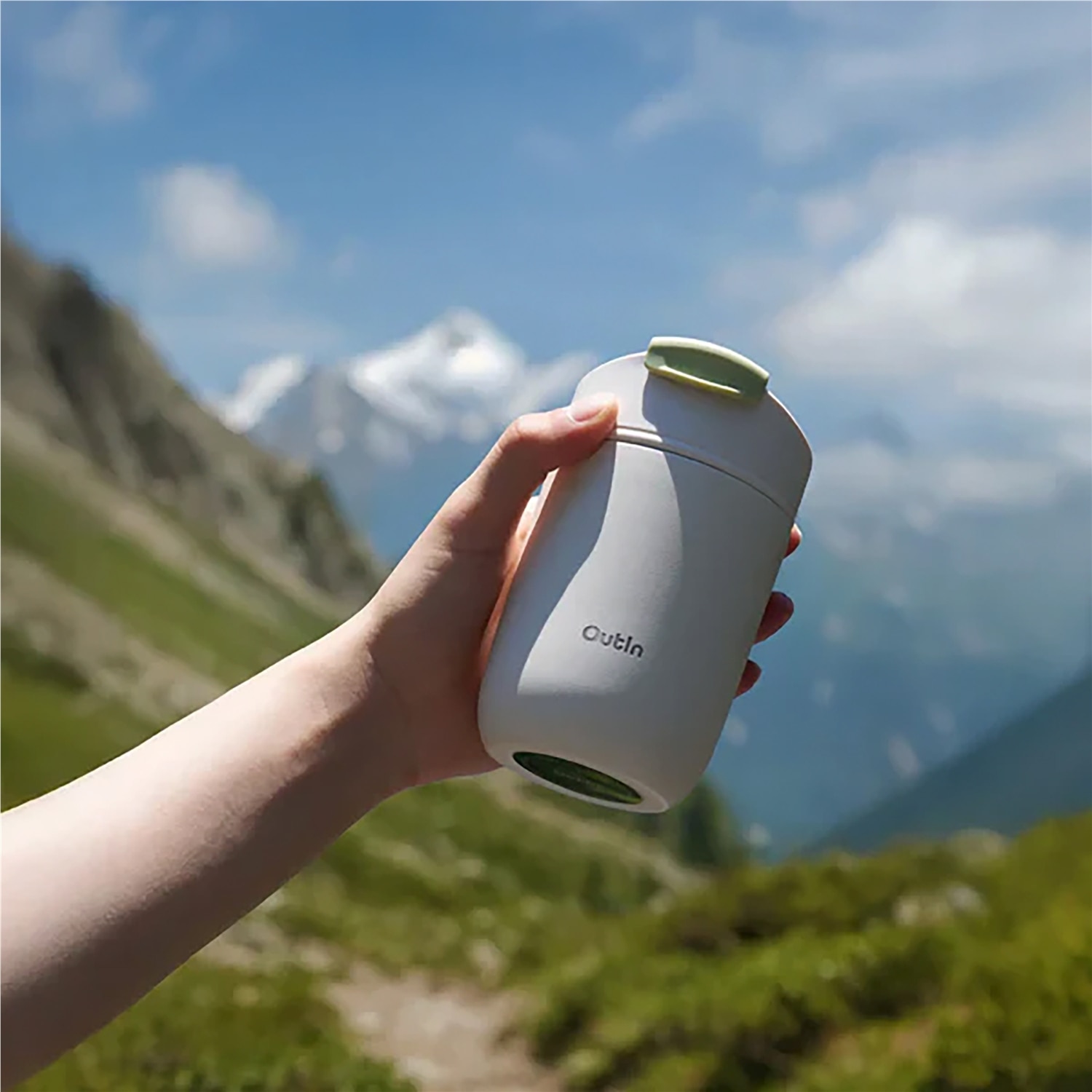 Imagen 2 de Vaso de viaje Outin - Blanco Blanco