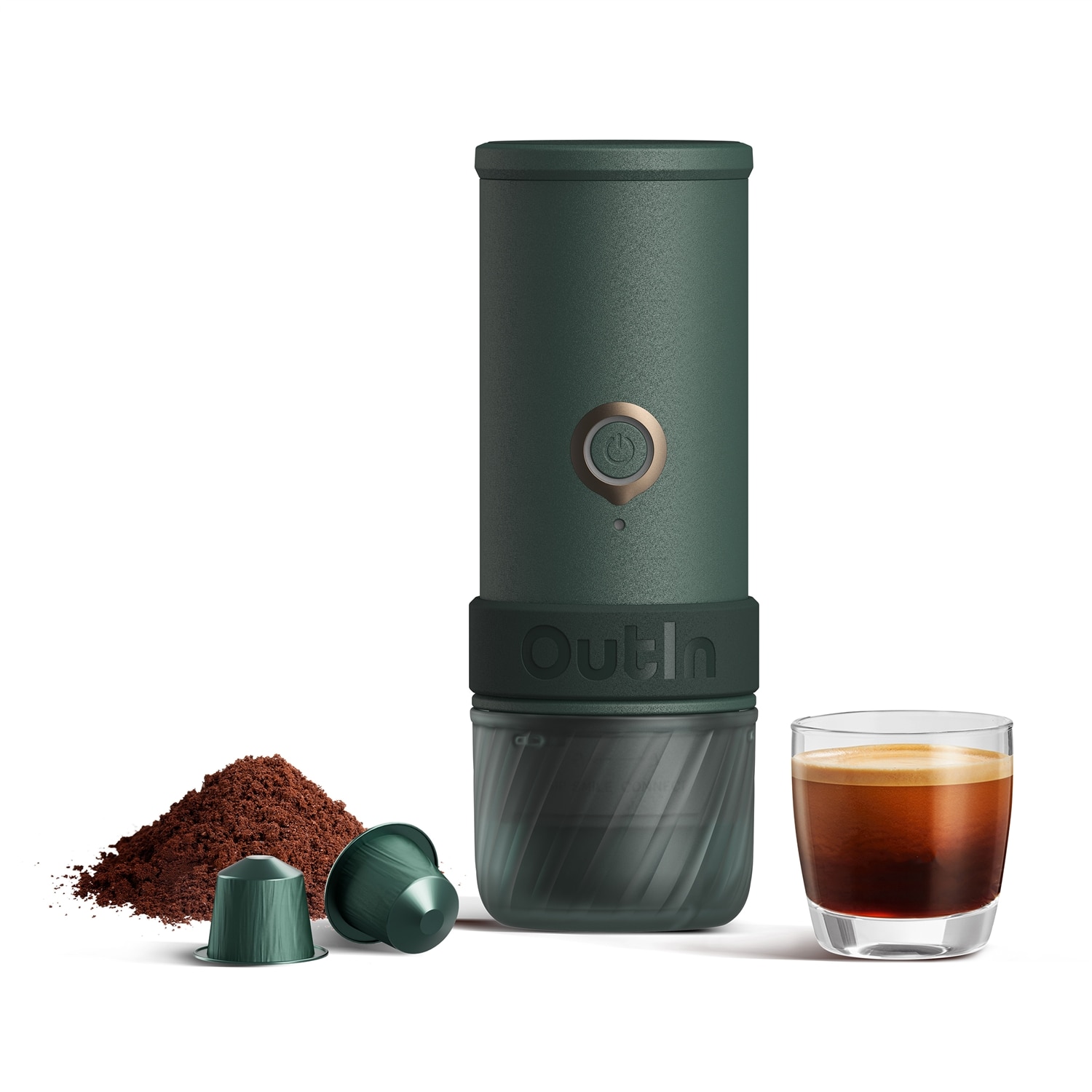 Imagen 4 de Cafetera espresso portátil Outin Mino - Verde Verde