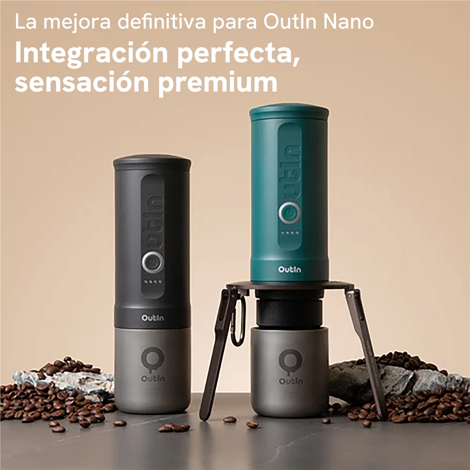 Imagen 3 de Taza de titanio Outin - Negro Negro
