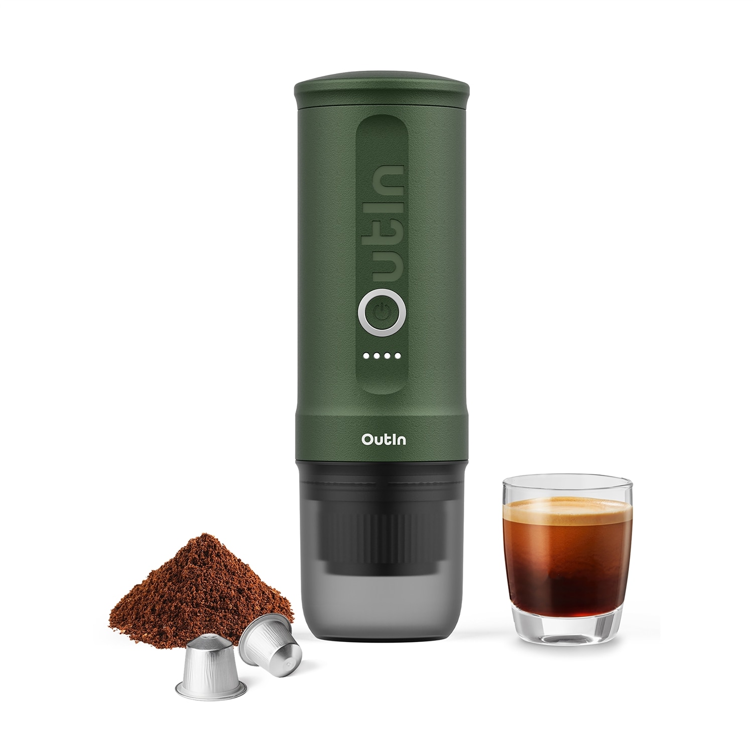 Imagen 7 de Cafetera espresso portátil Outin Nano - Verde Verde