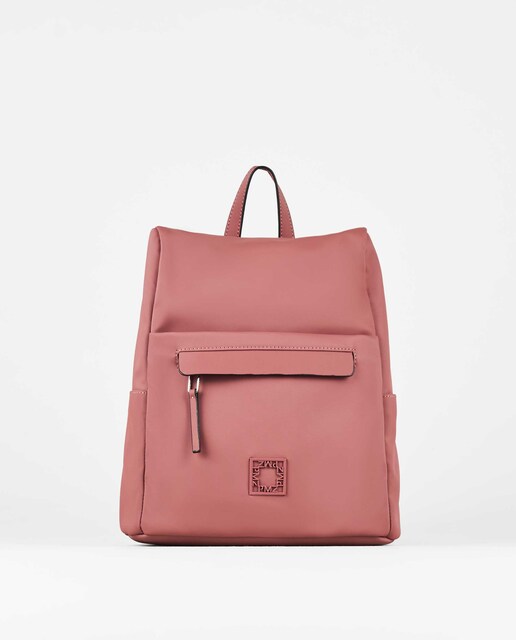 Imagen 0 de Mochila de mujer de nylon antirrobo color malva