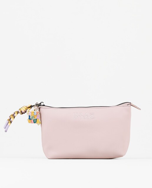 Imagen 0 de Estuche de nylon engomado color rosa pastel