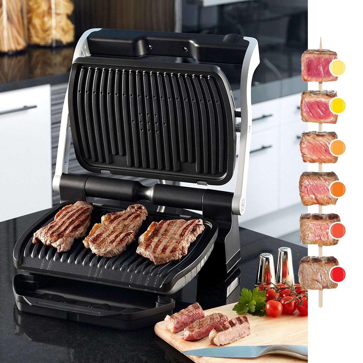 Plaque De Grill (Haut) Tefal Pour OptiGrill GC702D, GC712D, GC730D, GC7148 - Pièce De Rechange D'Origine