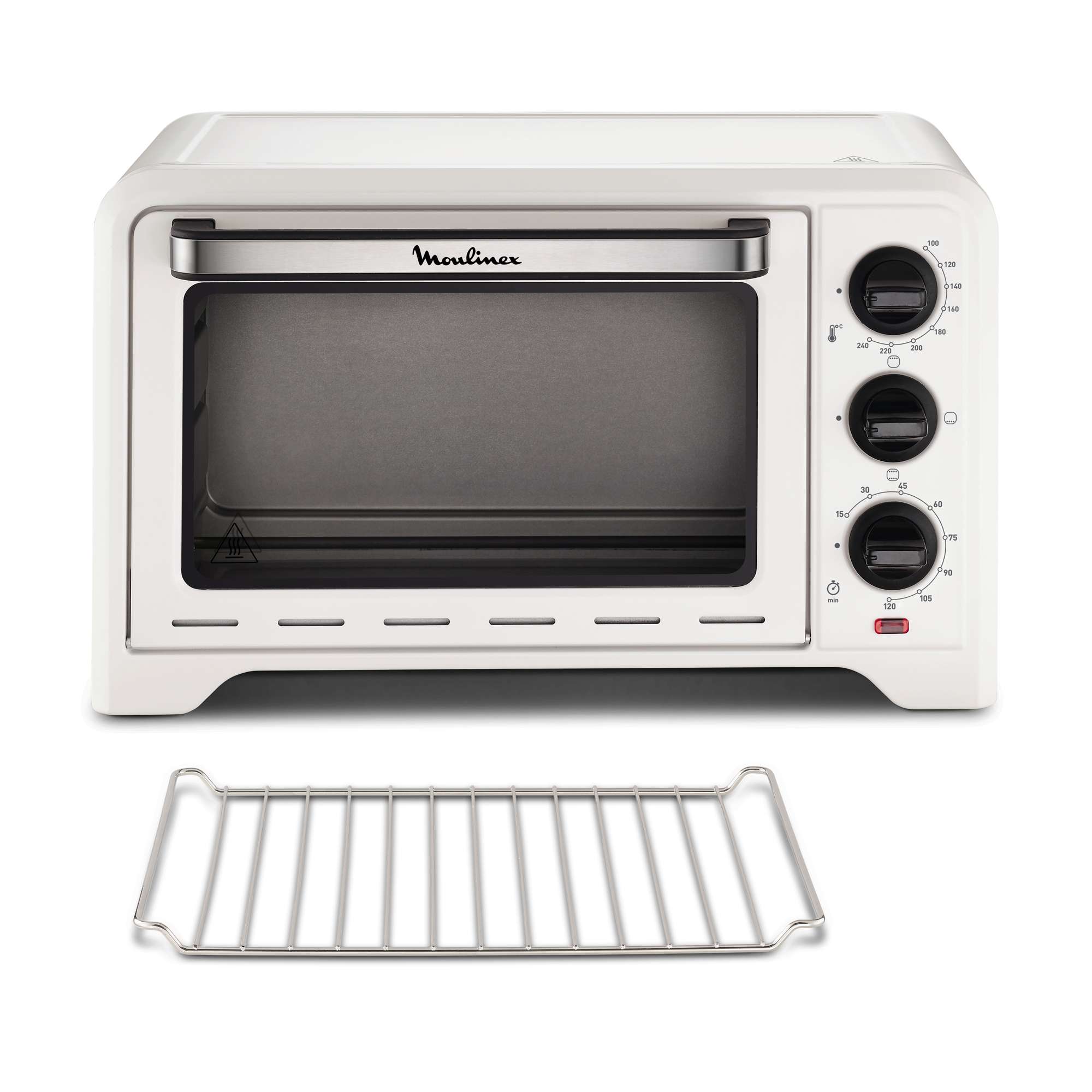 Moulinex – Horno de sobremesa Moulinex OX4411 19 L con temporizador y 3 modos de cocción.