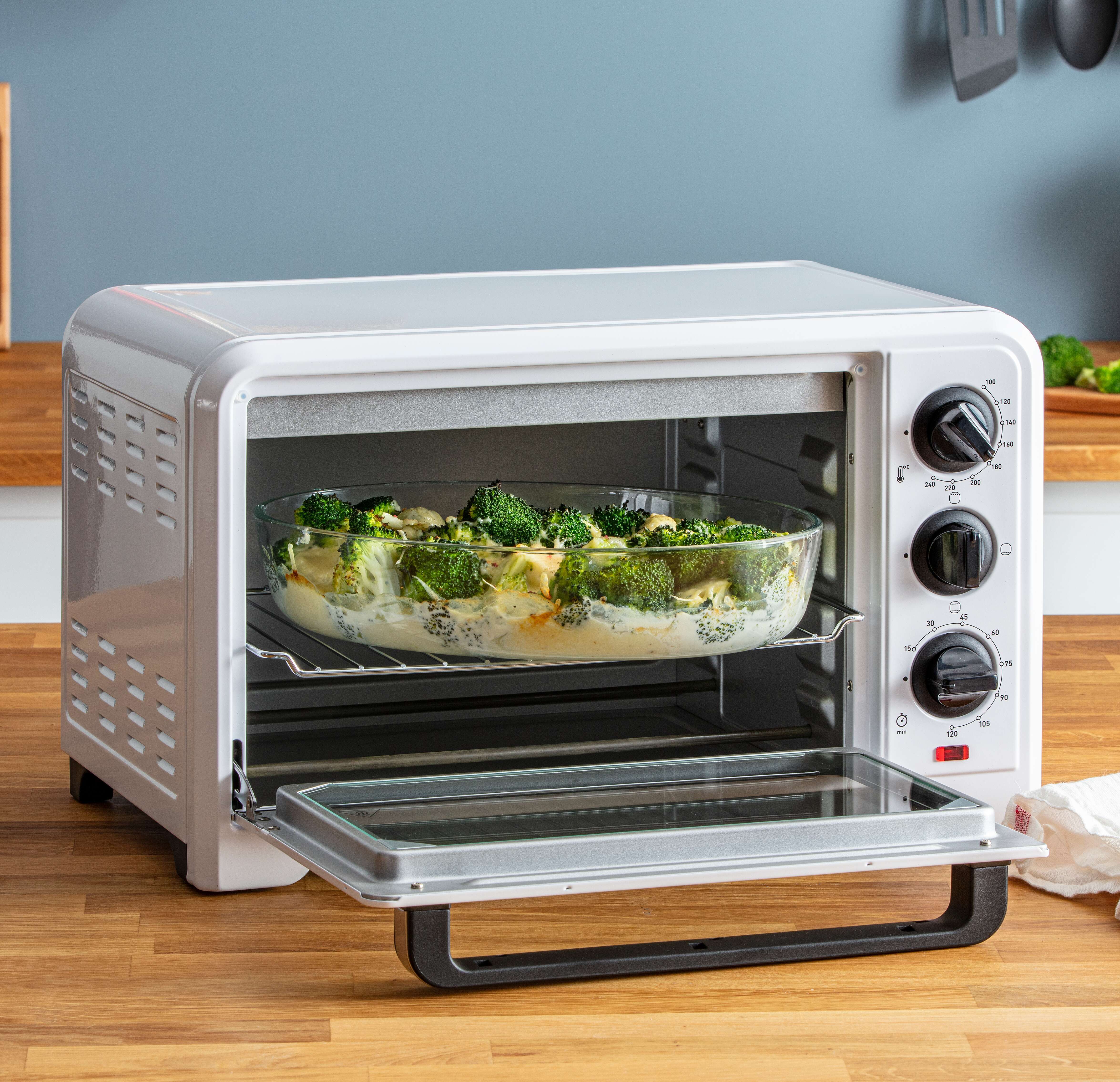 Imagen 4 de Horno de sobremesa Moulinex OX4411 19 L con temporizador y 3 modos de cocción - Blanco Blanco