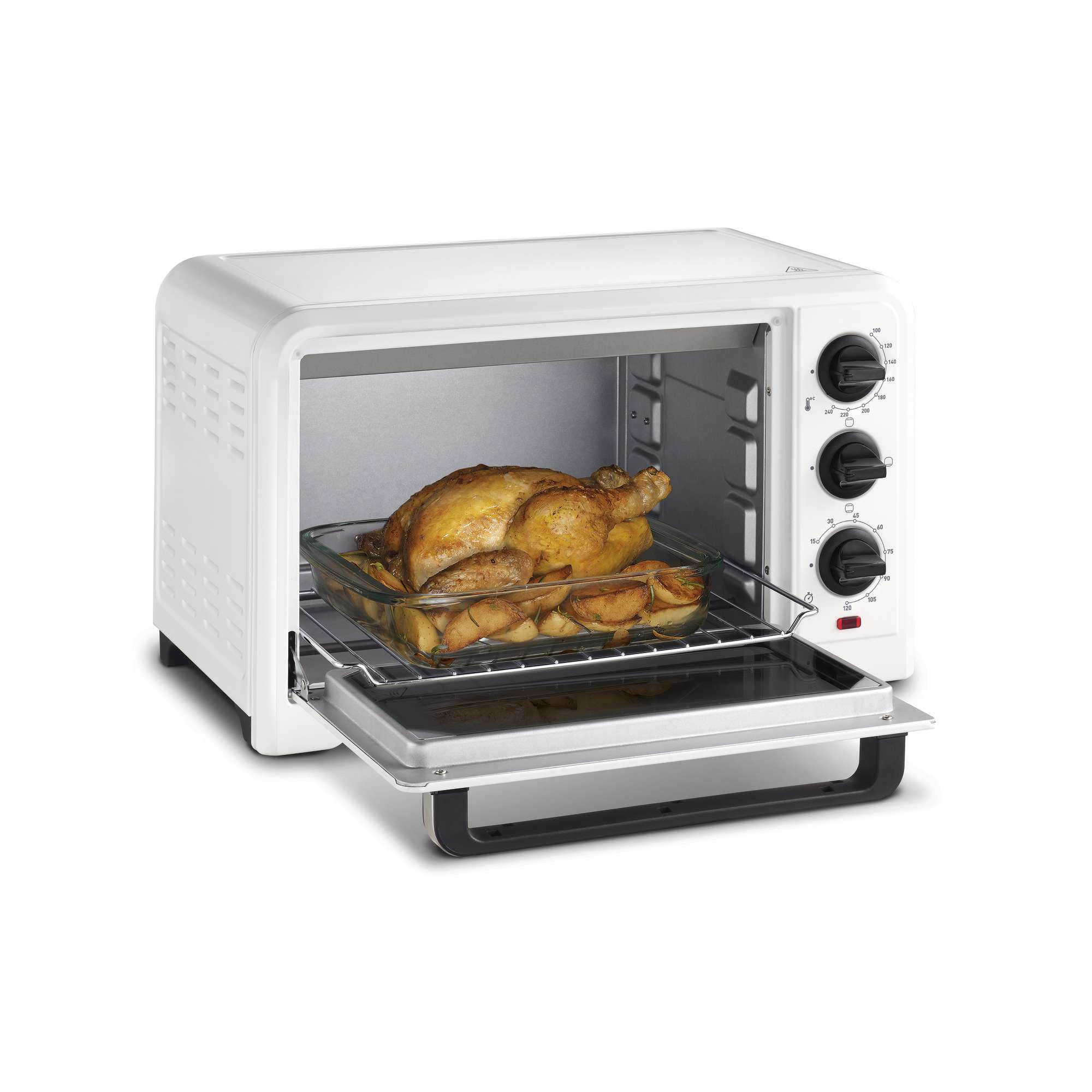 Imagen 5 de Horno de sobremesa Moulinex OX4411 19 L con temporizador y 3 modos de cocción - Blanco Blanco