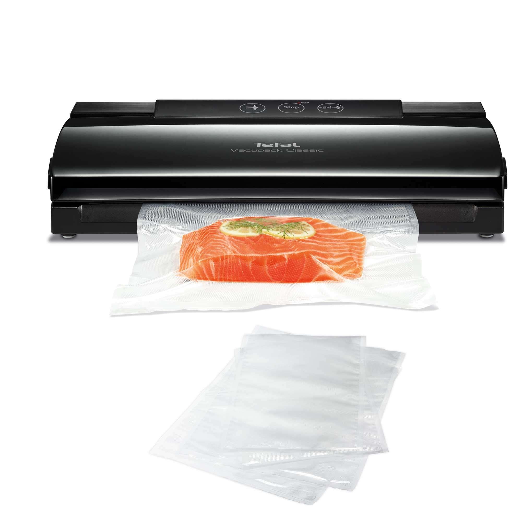 Envasadora al vacío Tefal VT254 Vacupack Classic con 18 bolsas de dos tamaños