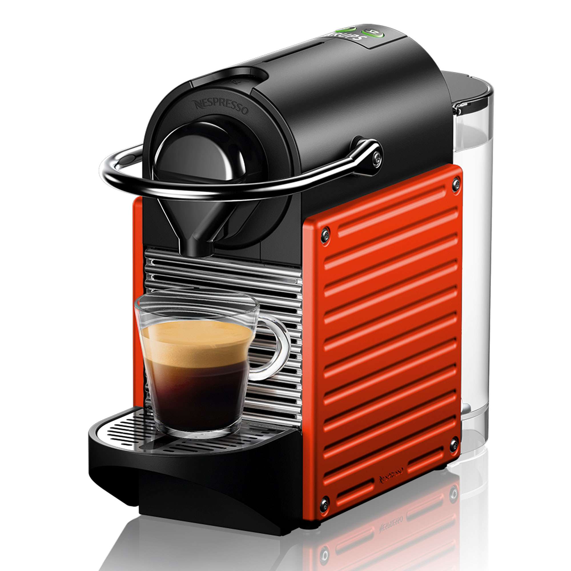 Cafetera de cápsulas Krups XN304 Nespresso Pixie, 19 bares, 14 cápsulas de regalo
