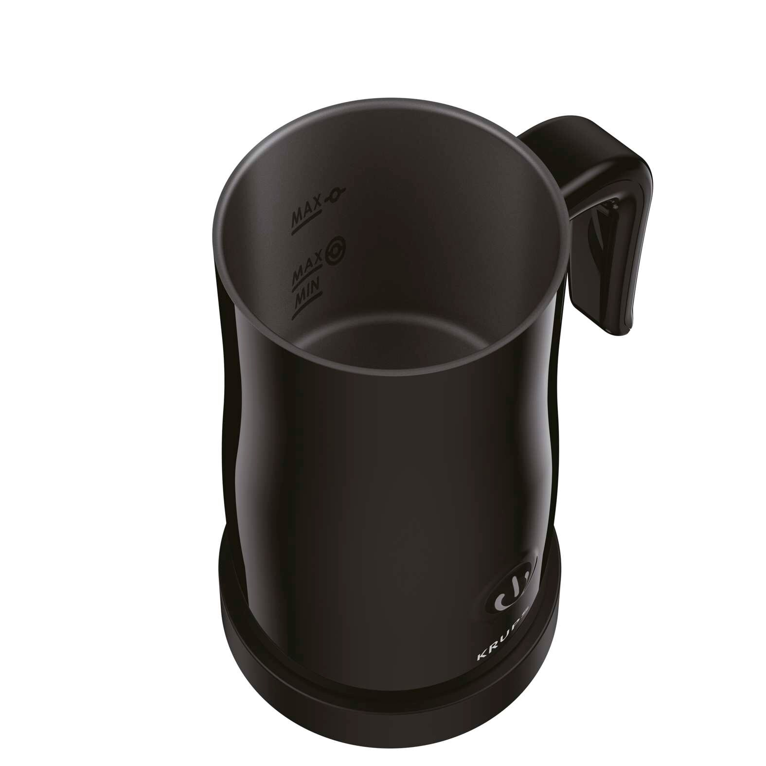 Espumador de leche eléctrico Krups XL1008 para cappuccino y bebidas con leche caliente - Negro Negro-3