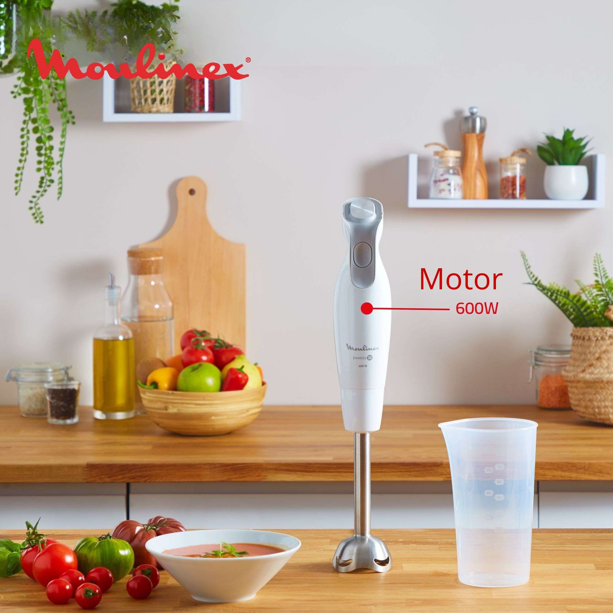 Batidora de mano Moulinex DD551 DailyChef con 2 velocidades - Blanco Blanco-5