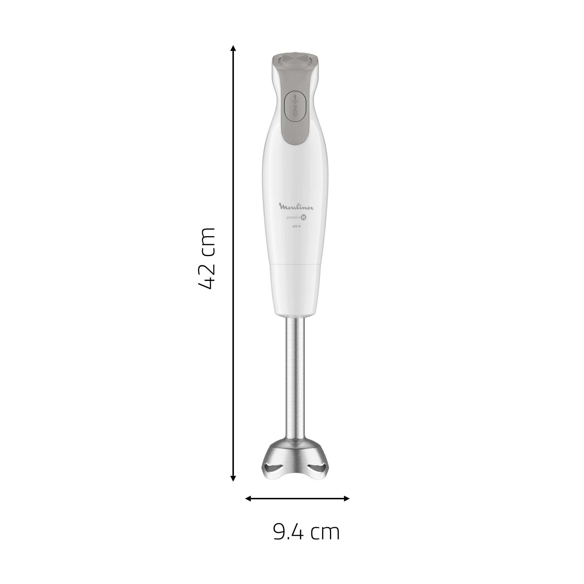 Batidora de mano Moulinex DD551 DailyChef con 2 velocidades - Blanco Blanco-6