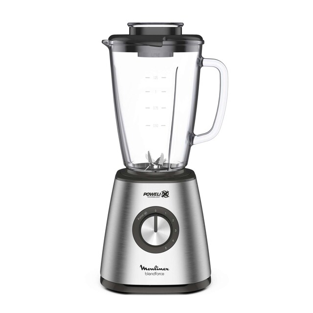 Imagen 0 de Batidora de vaso Moulinex LM439 Blendforce con 5 velocidadesy jarra de cristal termorresistente 1,75 L