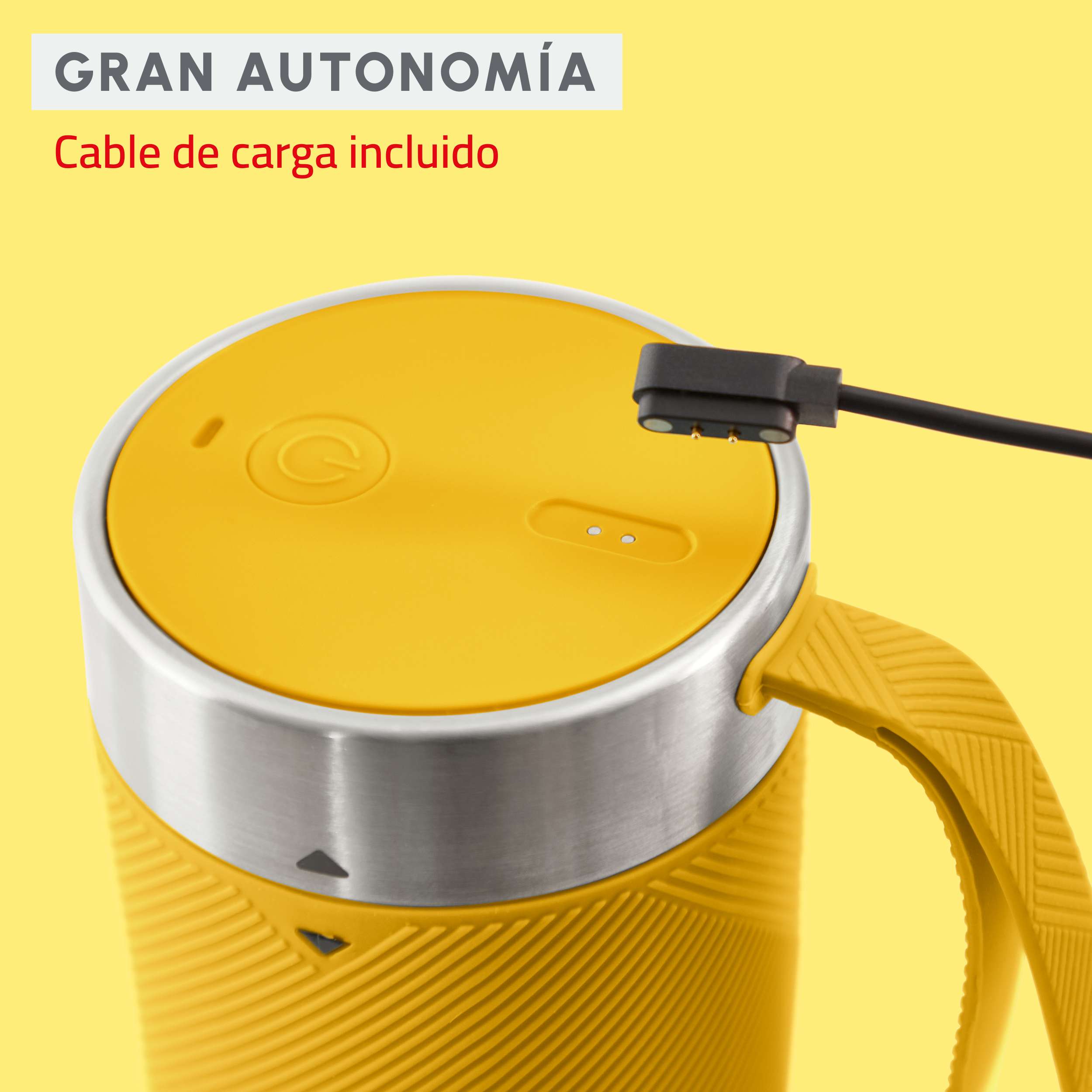 Batidora portátil USB Moulinex Lightmix 300ml hasta 11 usos por carga - Amarillo Amarillo-5