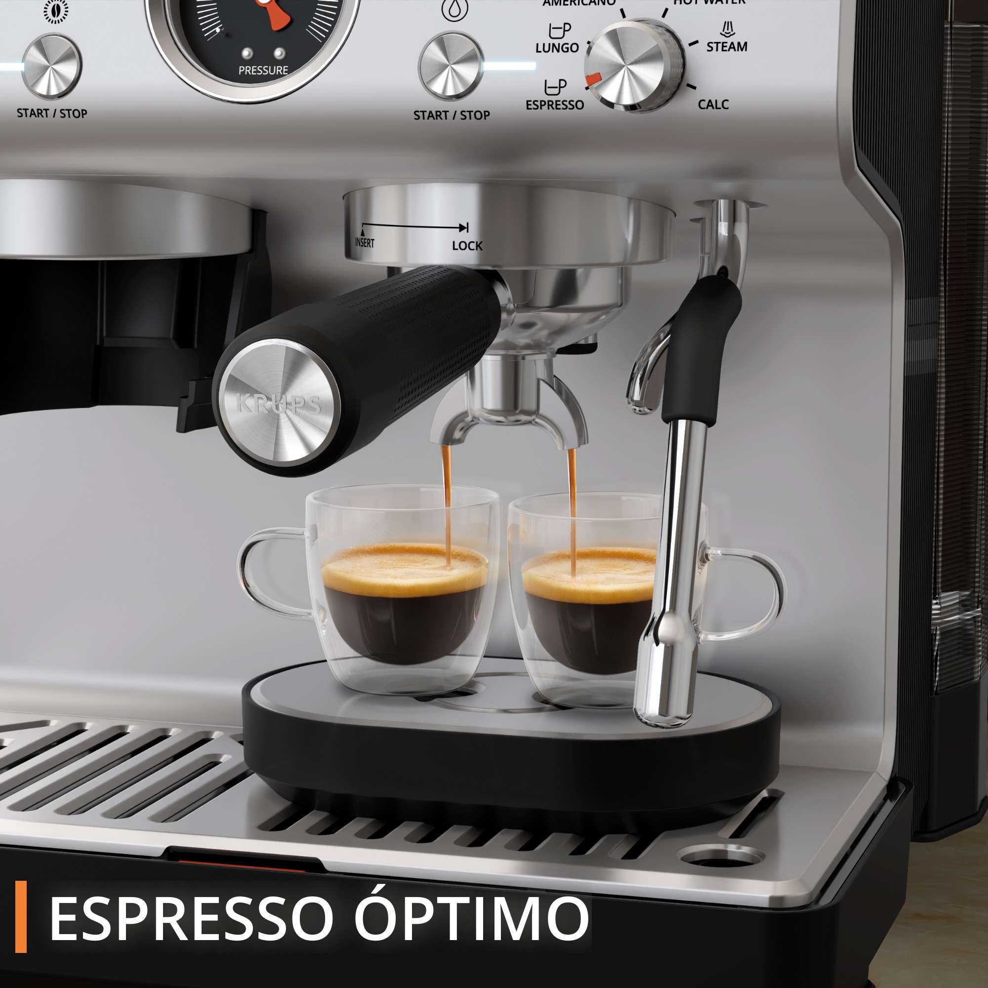 Thumbnail 2 de Krups XP801T Cafetera Expresso Manual con Molinillo ☕