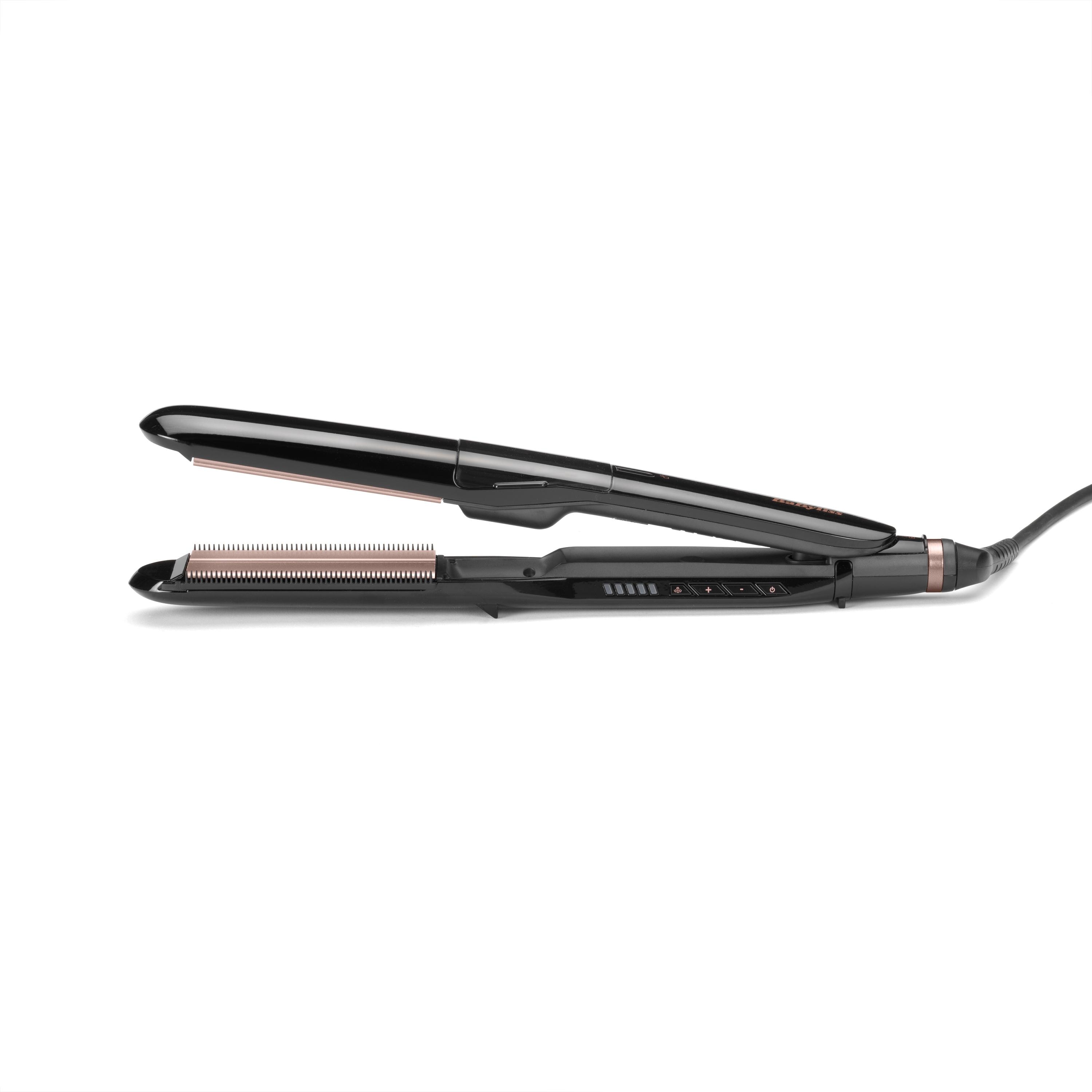 Imagen 10 de Plancha de pelo BaByliss Steam Smooth, ST493E, plancha de vapor, placas de cerámica com turmalina - Negro Negro