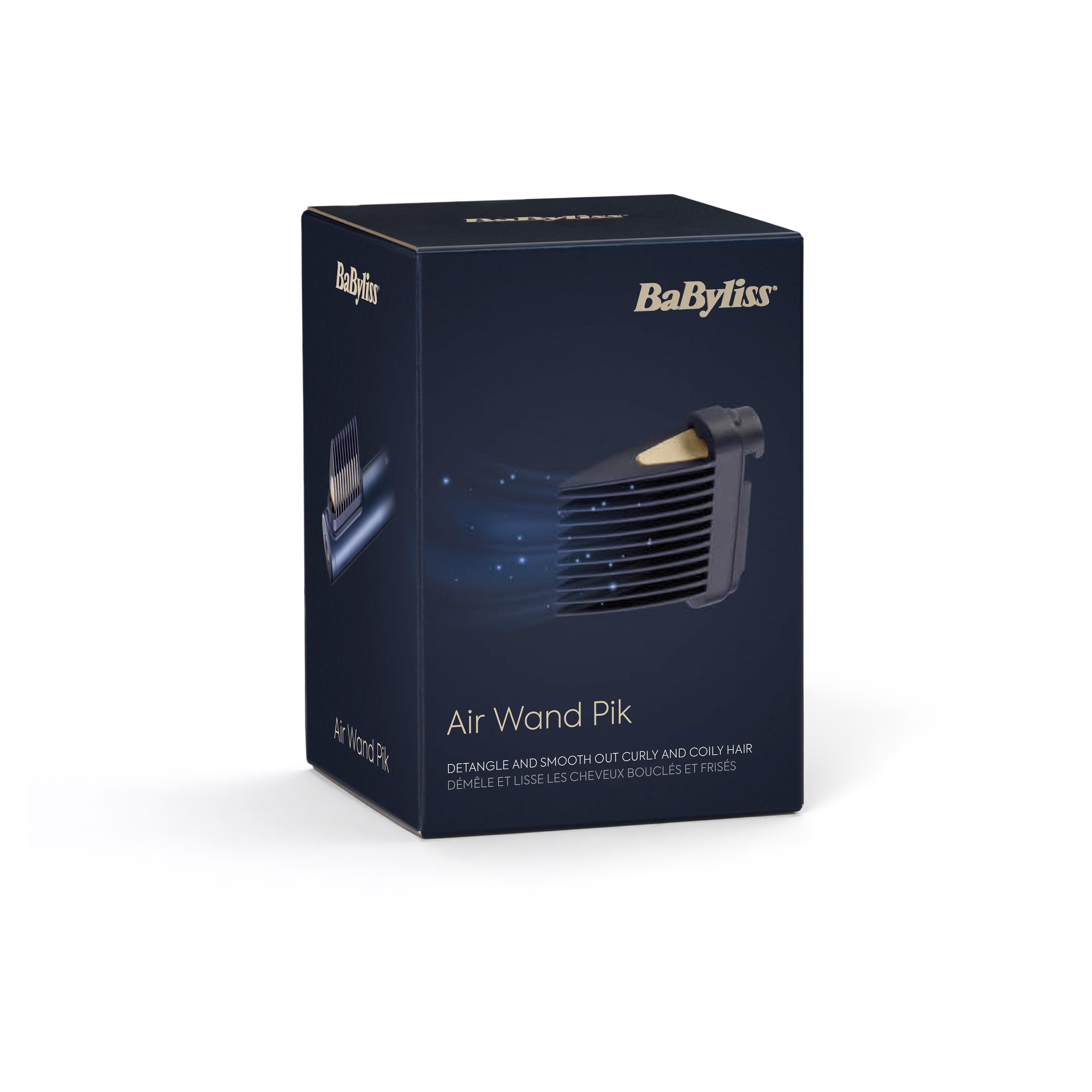 Accesorio Alisador Pik compatible con el Air Wand de BaByliss - Negro Negro-6