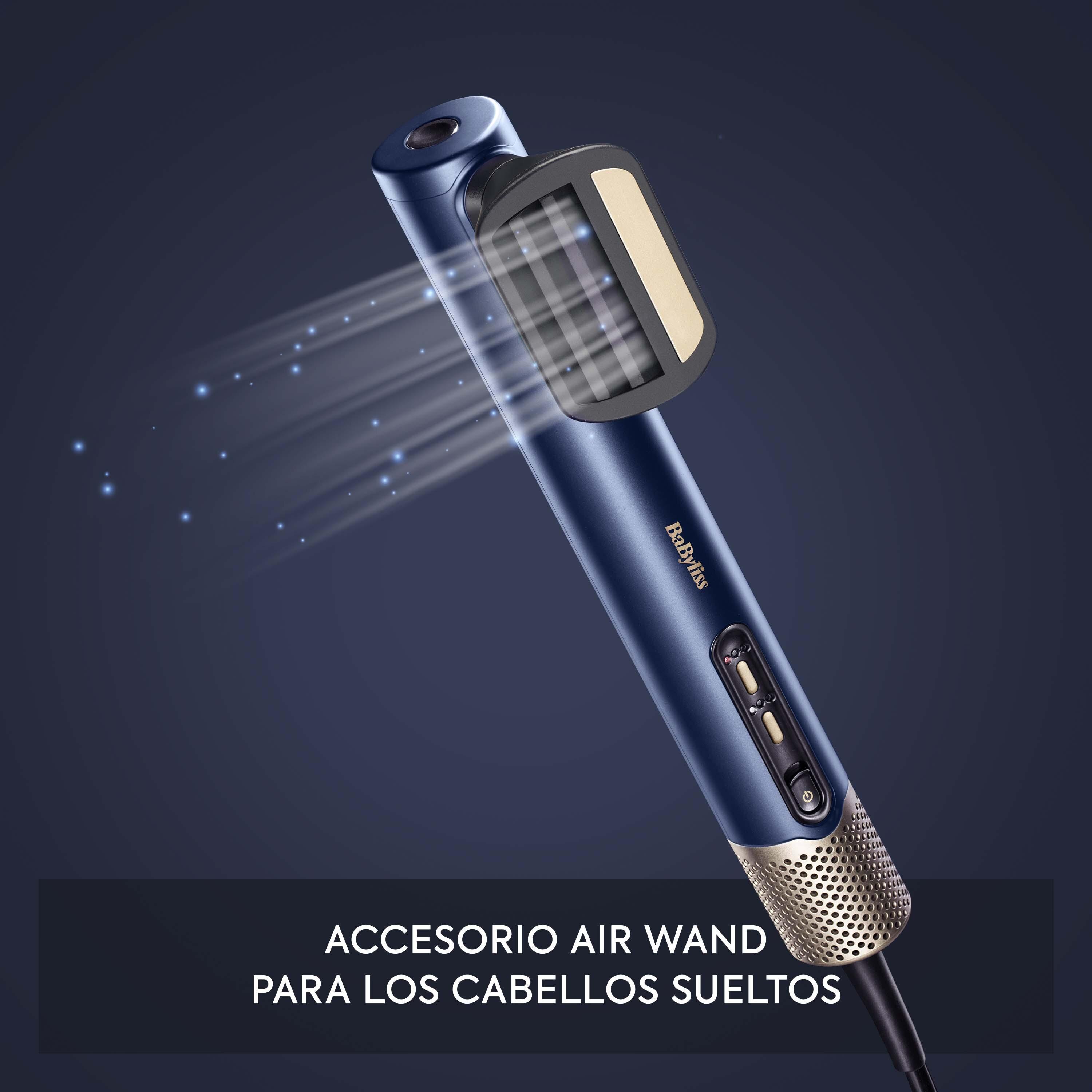 Accesorio Anti-Frizz compatible con el Air Wand de BaByliss - Negro Negro-2