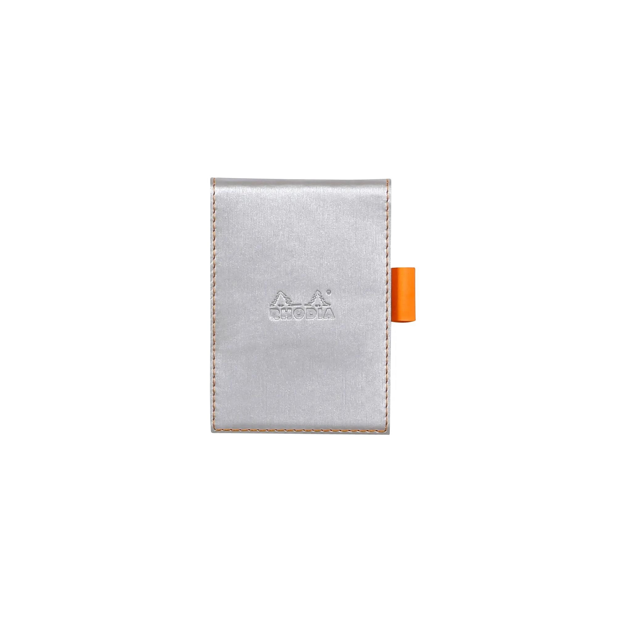 Funda porta-bloc + bloc - Rhodia 118101C - Cuadricula (5x5mm) - 8,4 x 11,5 + bloc N°11.