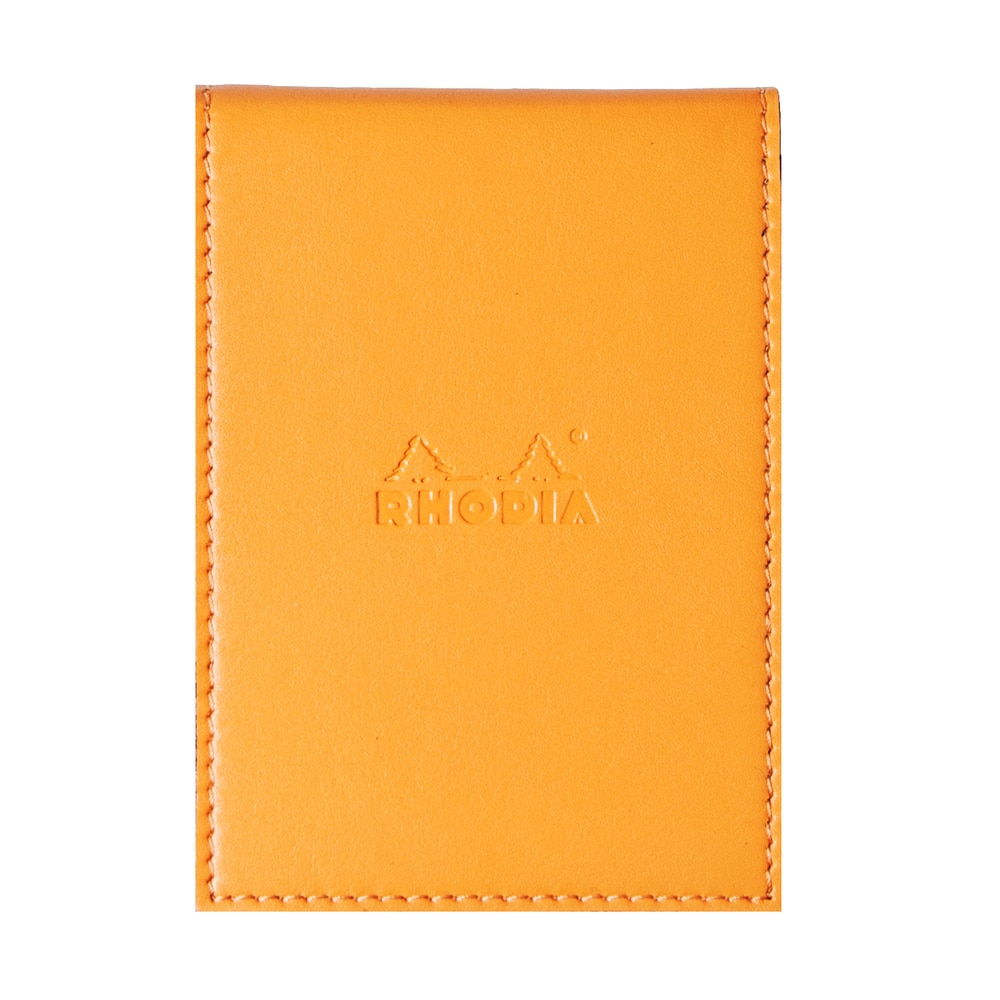 Funda porta-bloc + bloc - Rhodia 118118C - Cuadricula (5x5mm) - 8,4 x 11,5 + bloc N°11.