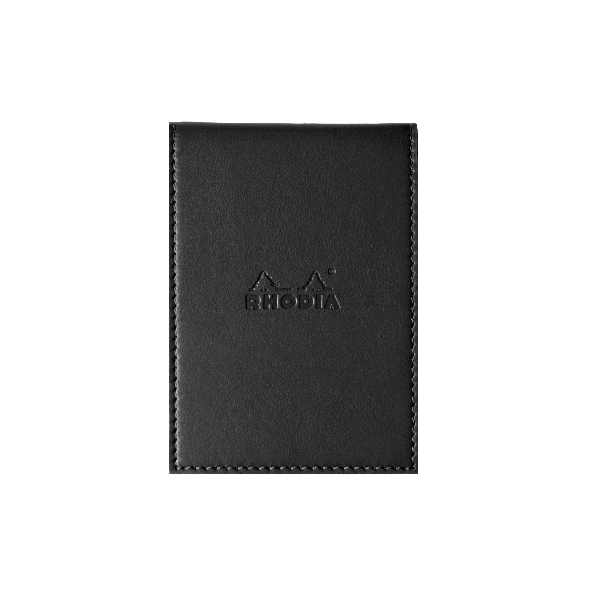 Funda porta-bloc + bloc - Rhodia 118119C - Cuadricula (5x5mm) - 8,4 x 11,5 + bloc N°11.