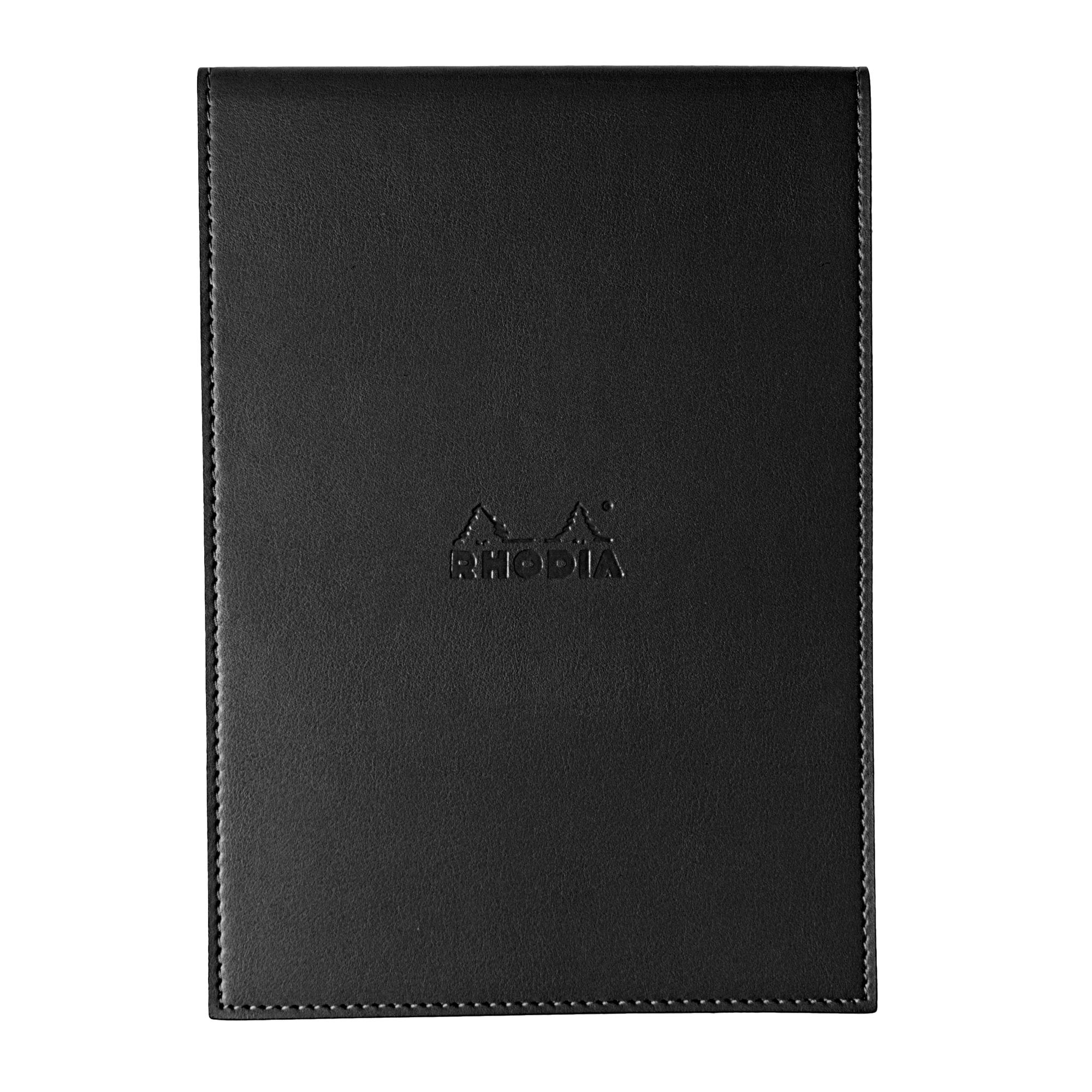 Funda porta-bloc + bloc - Rhodia 118169C - Cuadricula (5x5mm) - 15,5 x 22,3 + bloc N°16.