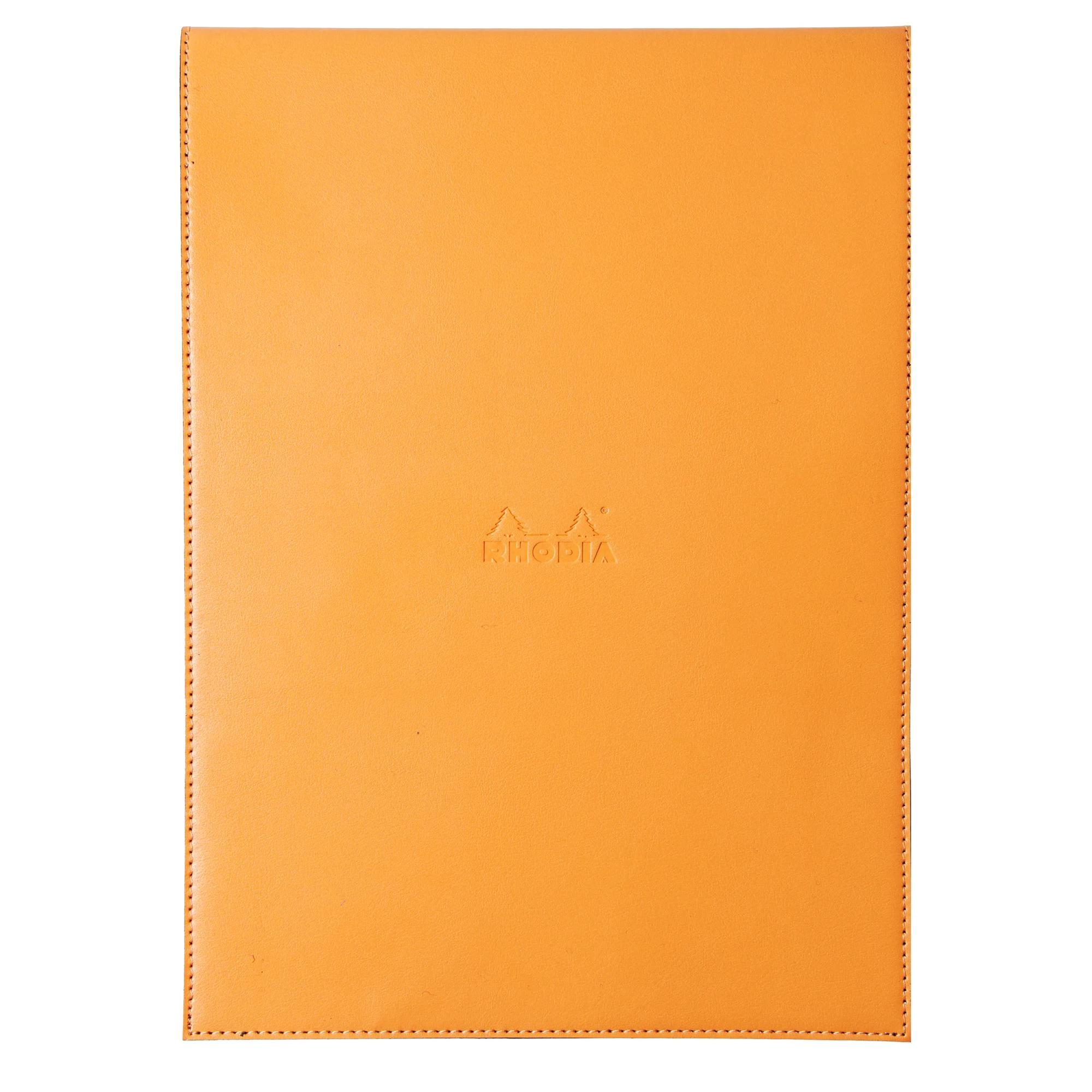 Funda porta-bloc + bloc - Rhodia 118188C - Cuadricula (5x5mm) - 22 x 30,8 + bloc N°18.