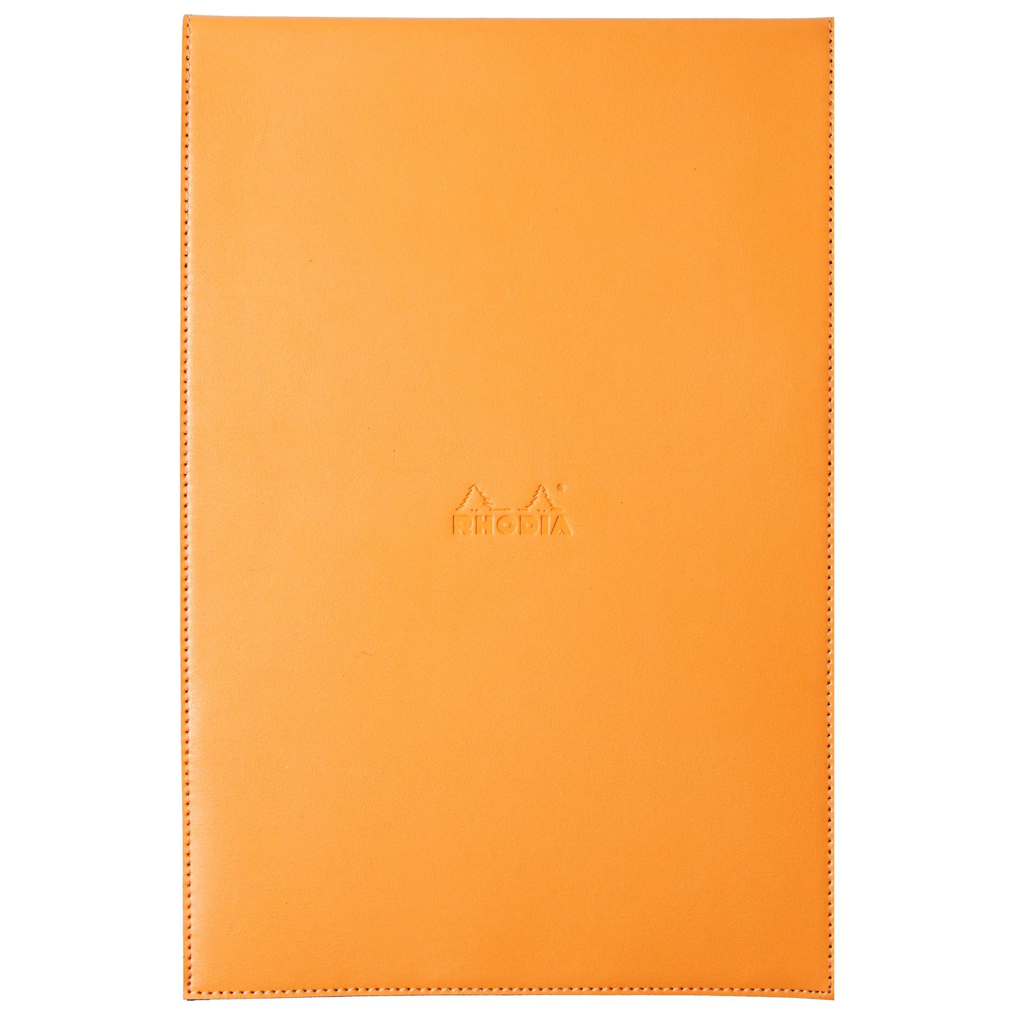 Funda porta-bloc + bloc - Rhodia 118198C - Cuadricula (5x5mm) - 22 x 32,5 + bloc N°19.