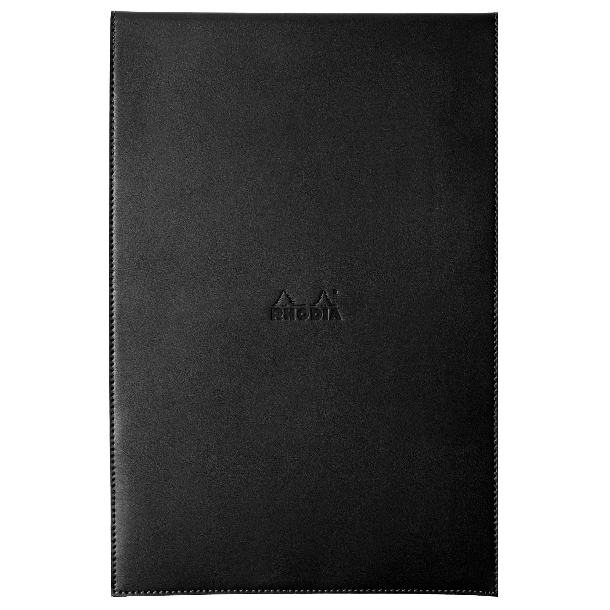 Funda porta-bloc + bloc - Rhodia 118199C - Cuadricula (5x5mm) - 22 x 32,5 + bloc N°19.