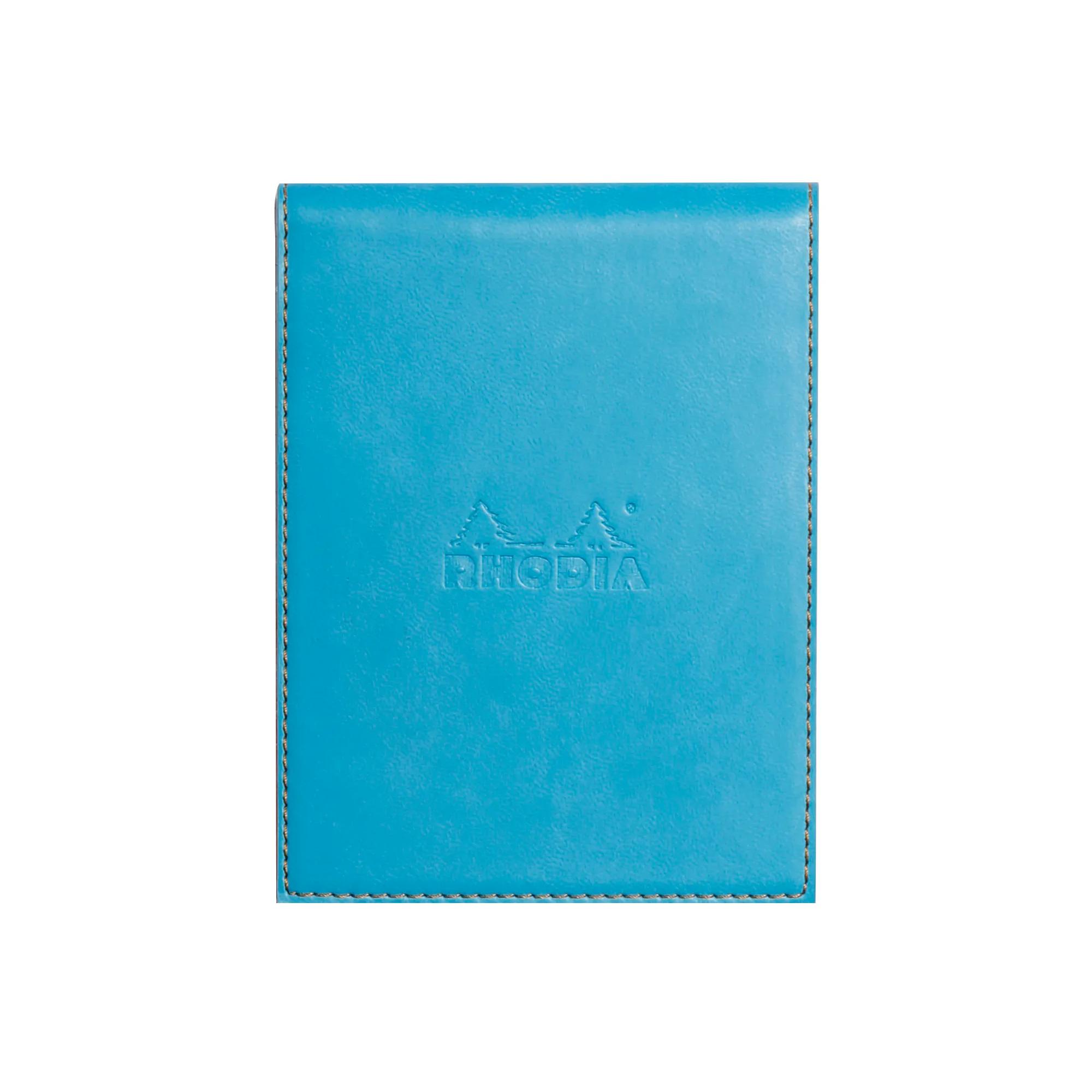 Funda porta-bloc + bloc - Rhodia 128107C - Cuadricula (5x5mm) - 9,5 x 13 + bloc N°12.