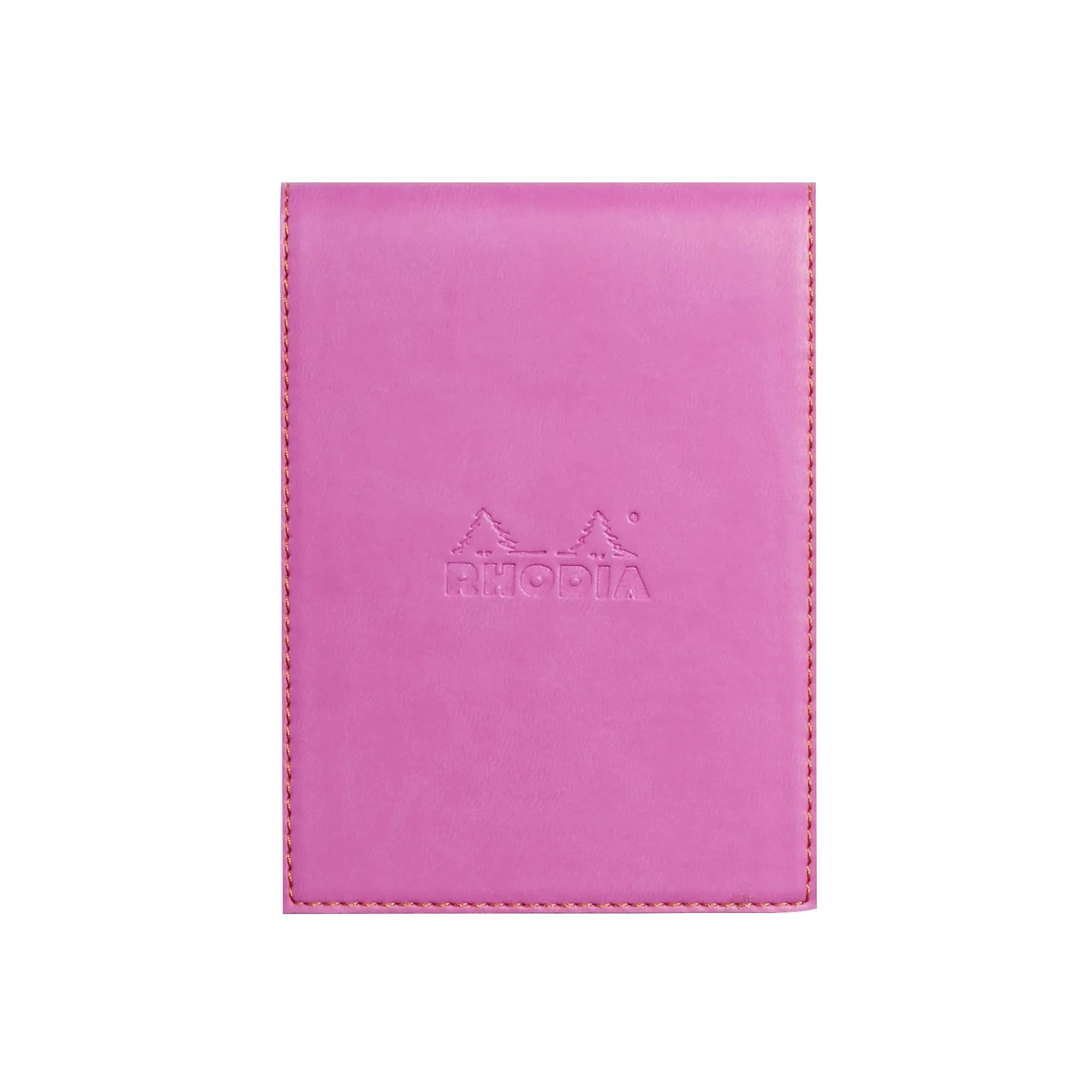 Funda porta-bloc + bloc - Rhodia 128111C - Cuadricula (5x5mm) - 9,5 x 13 + bloc N°12.